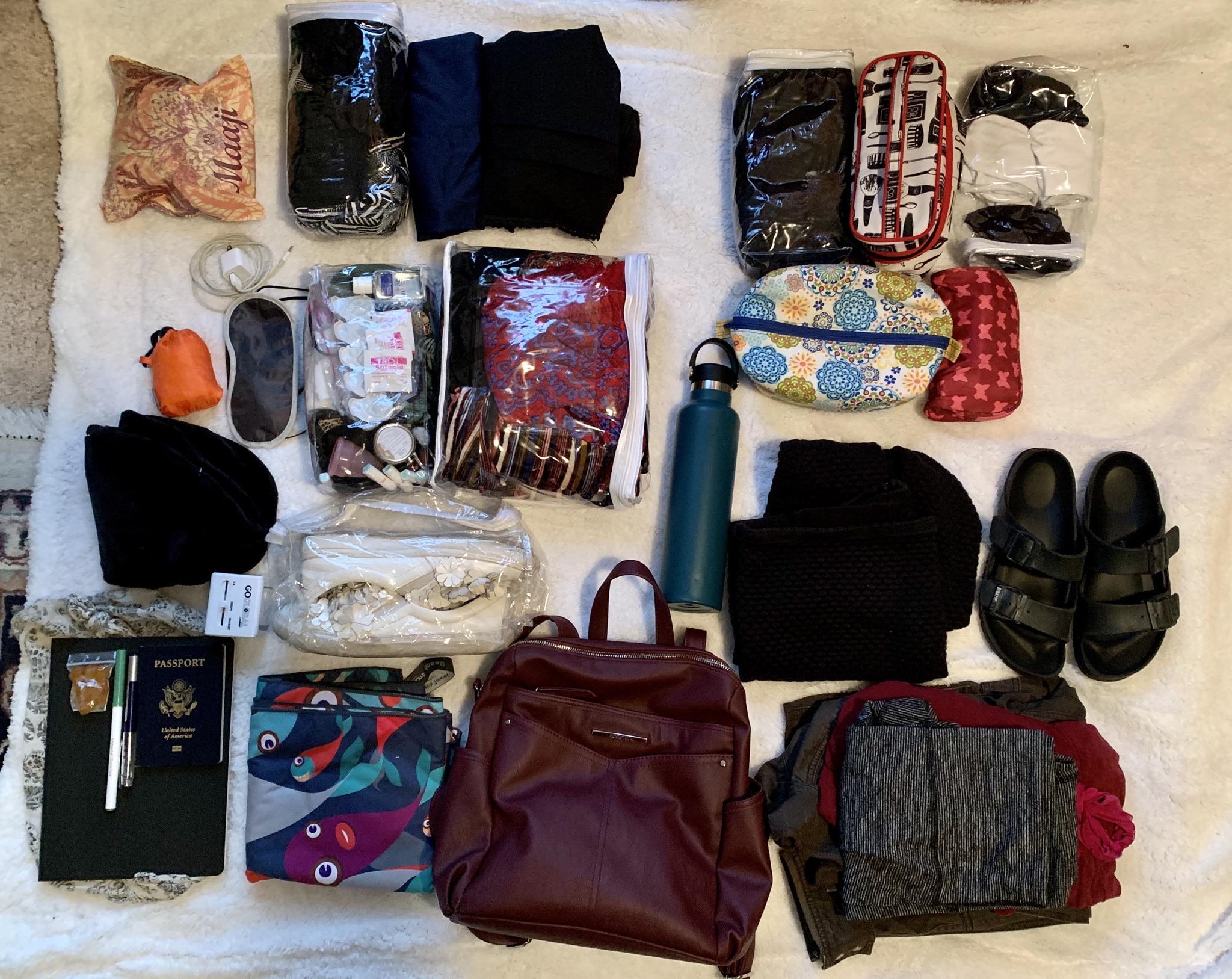 What’s in my bag for backpacking Europe and UK for month and a half