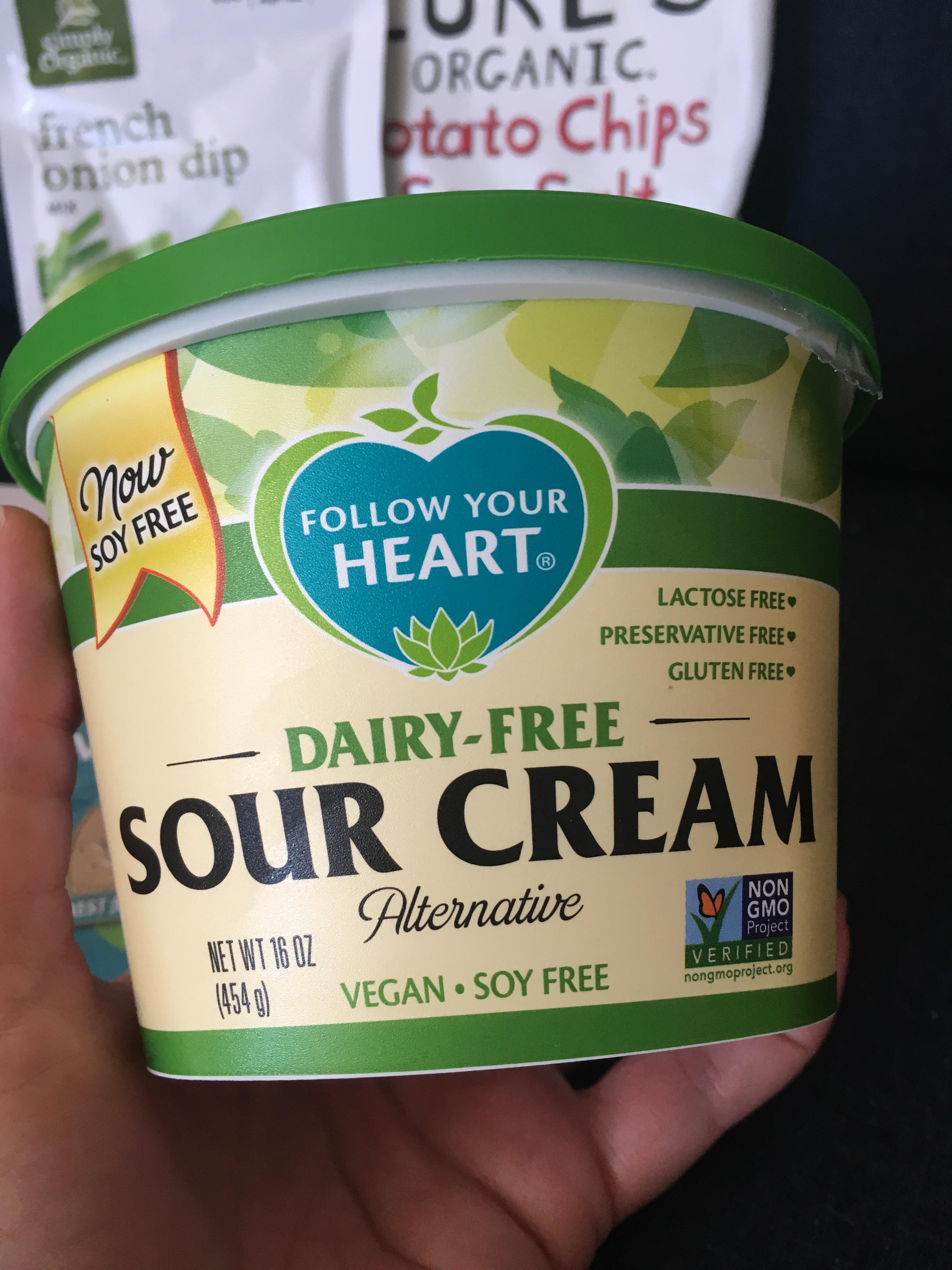 New glutenfree dairyfree sour cream! Follow Your Heart just launched