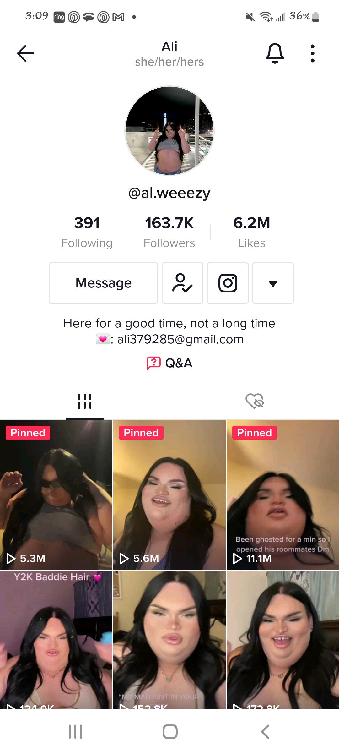 ok so she's not the biggest creator. but does anyone else follow @al