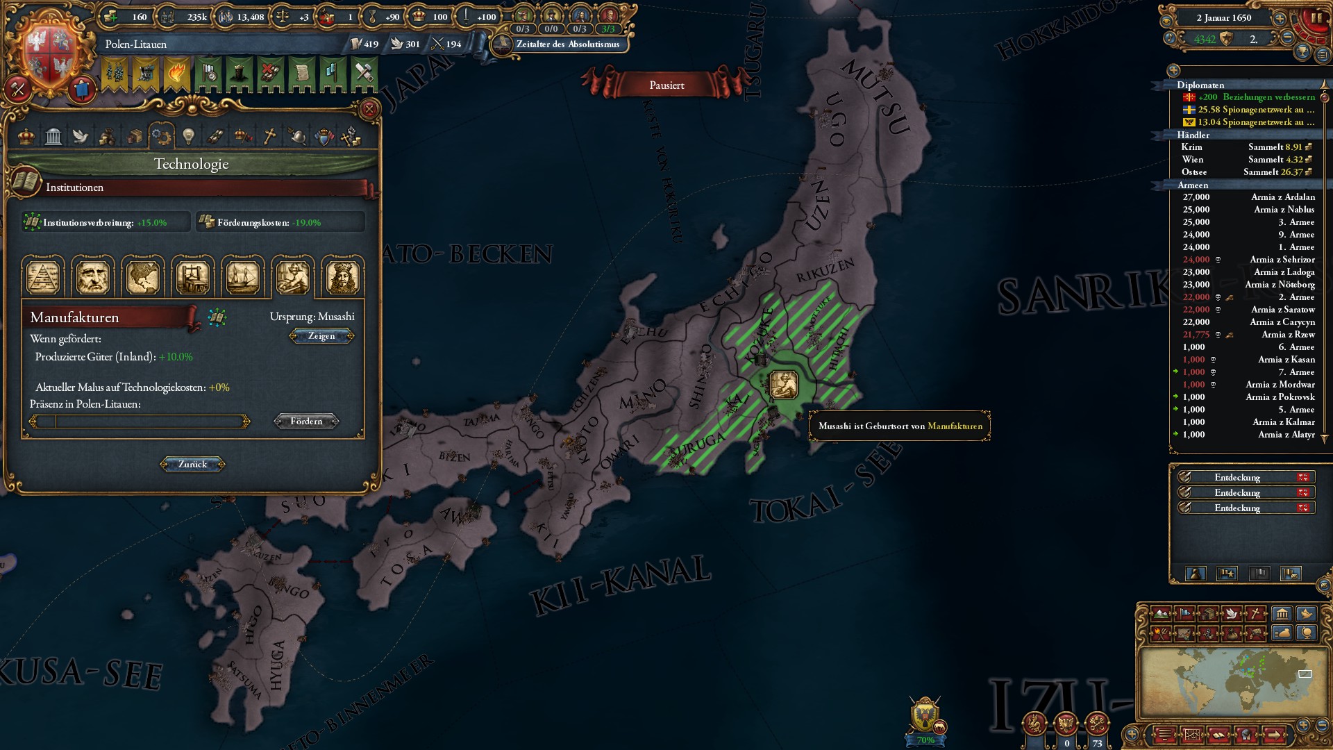 AI Japan going for achievements r/eu4