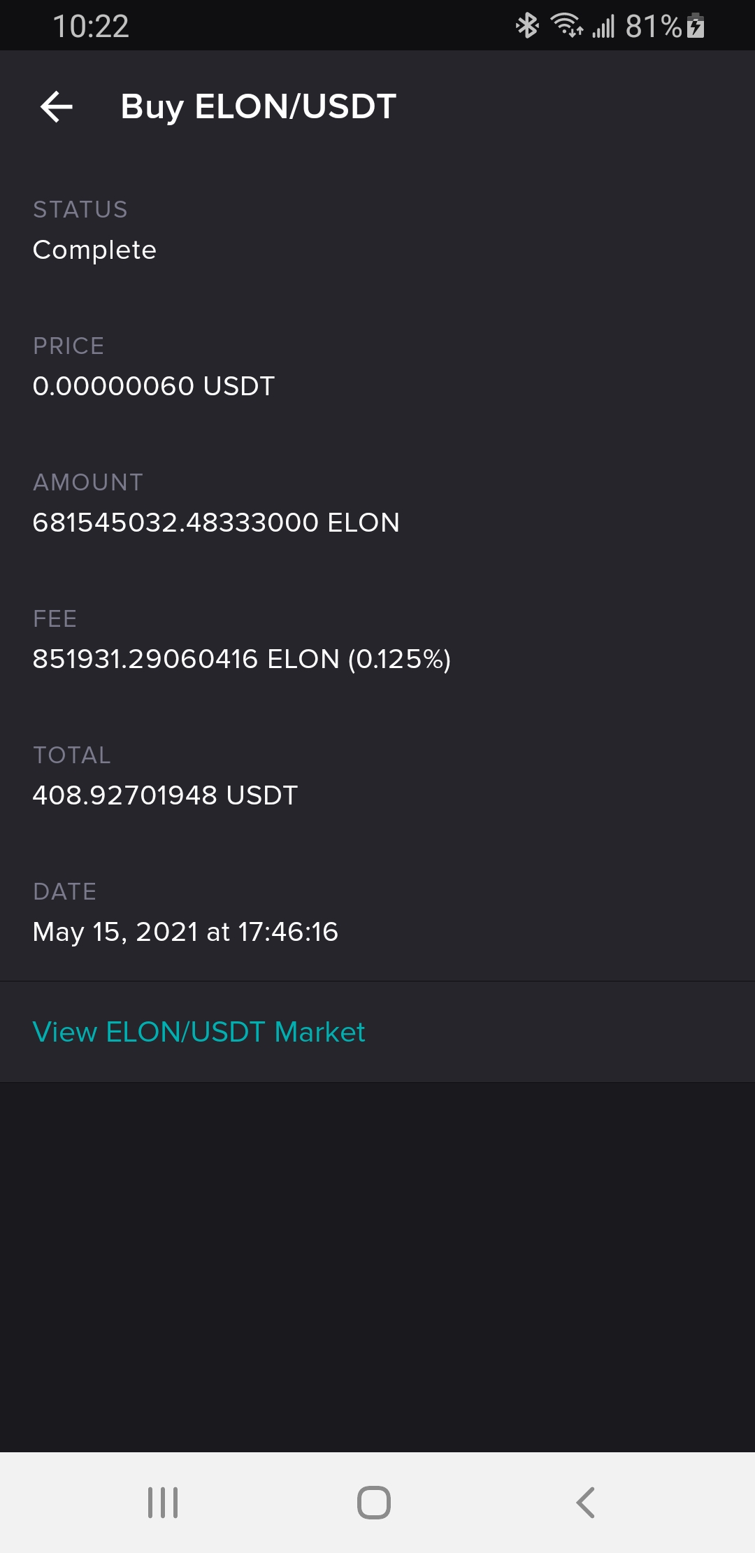 I swapped usdt for elon on poloniex paid very little in gas fees. Any
