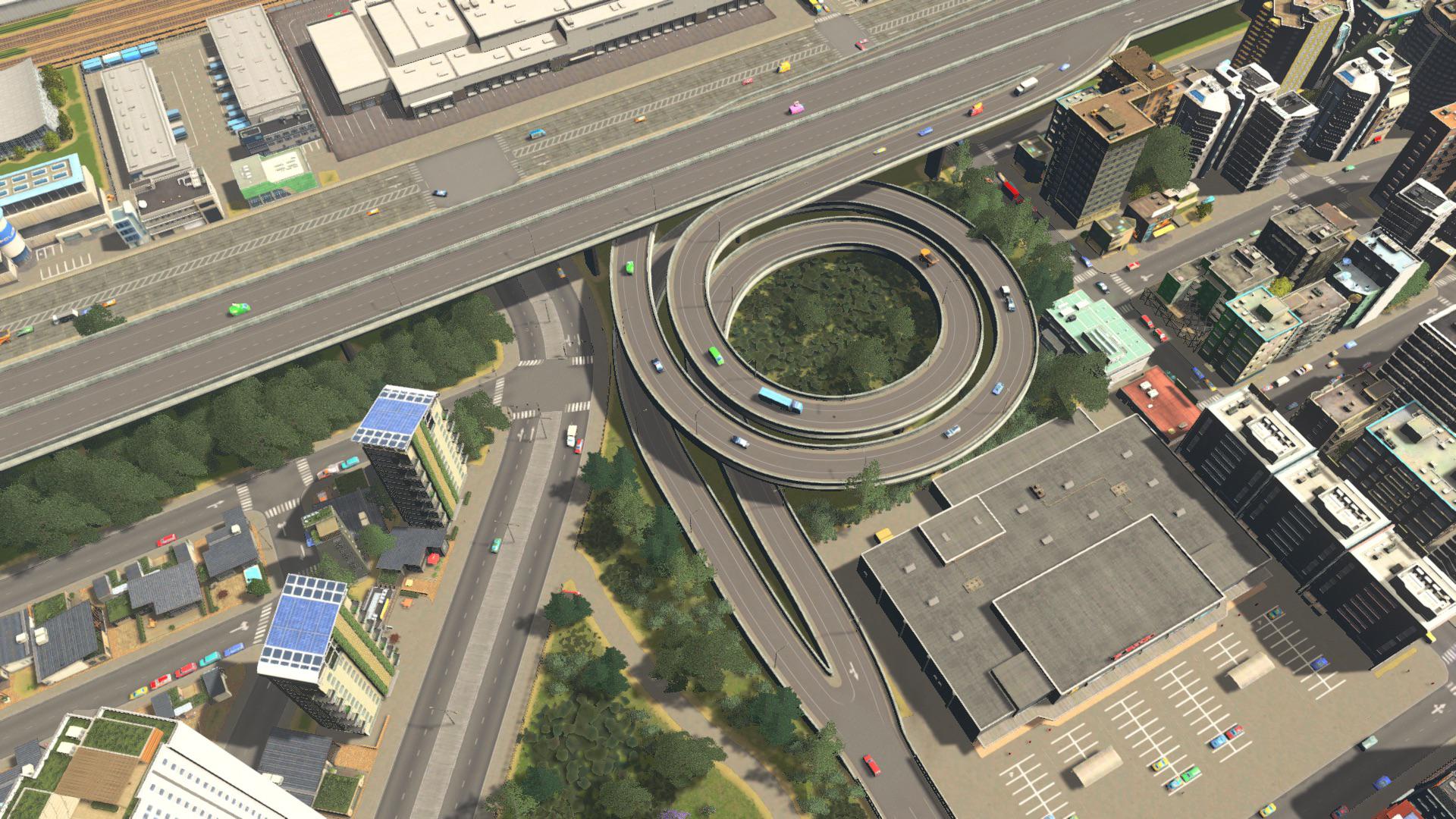 A simple on and off ramp : CitiesSkylines