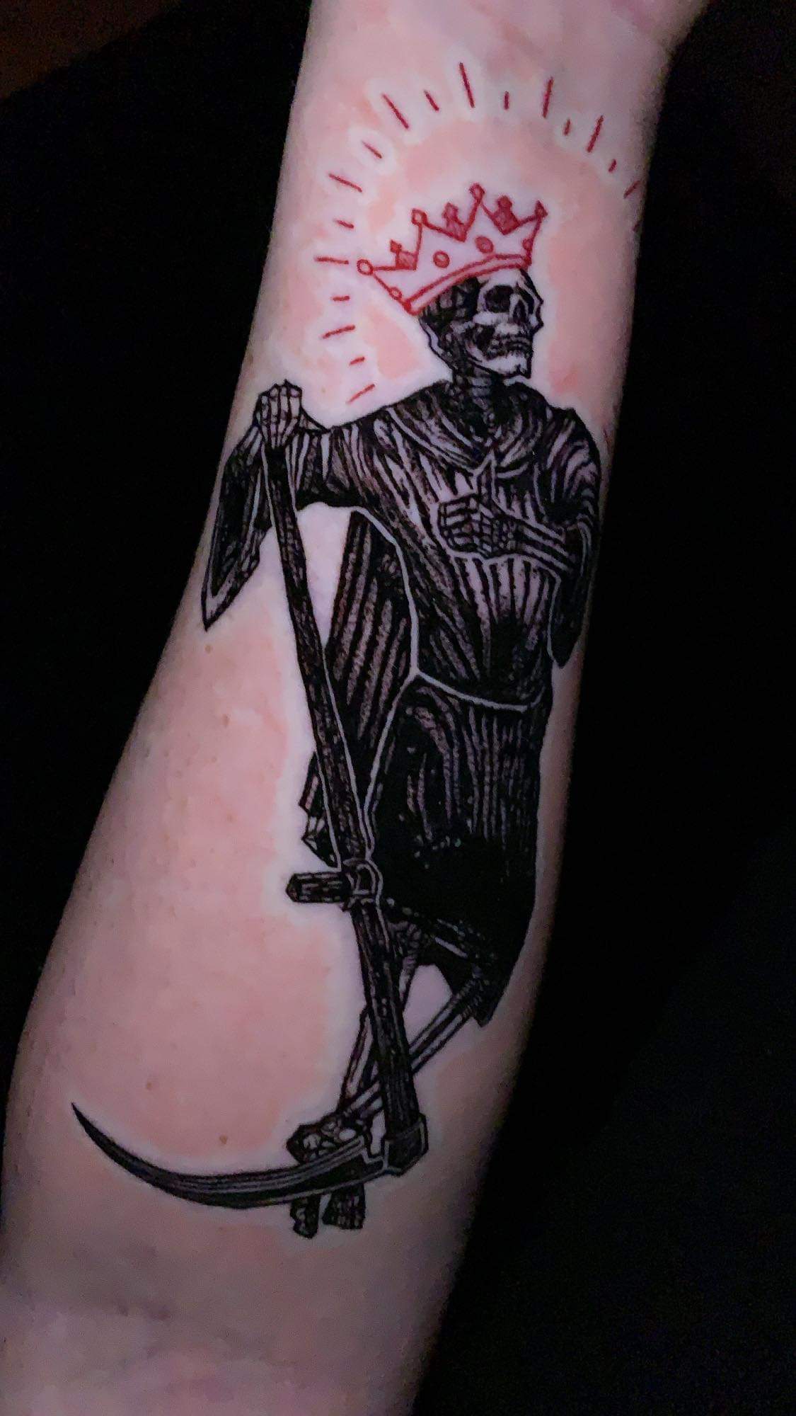 Design by Micah Ulrich, tattoo done by Ian Greiner at Signature Ink