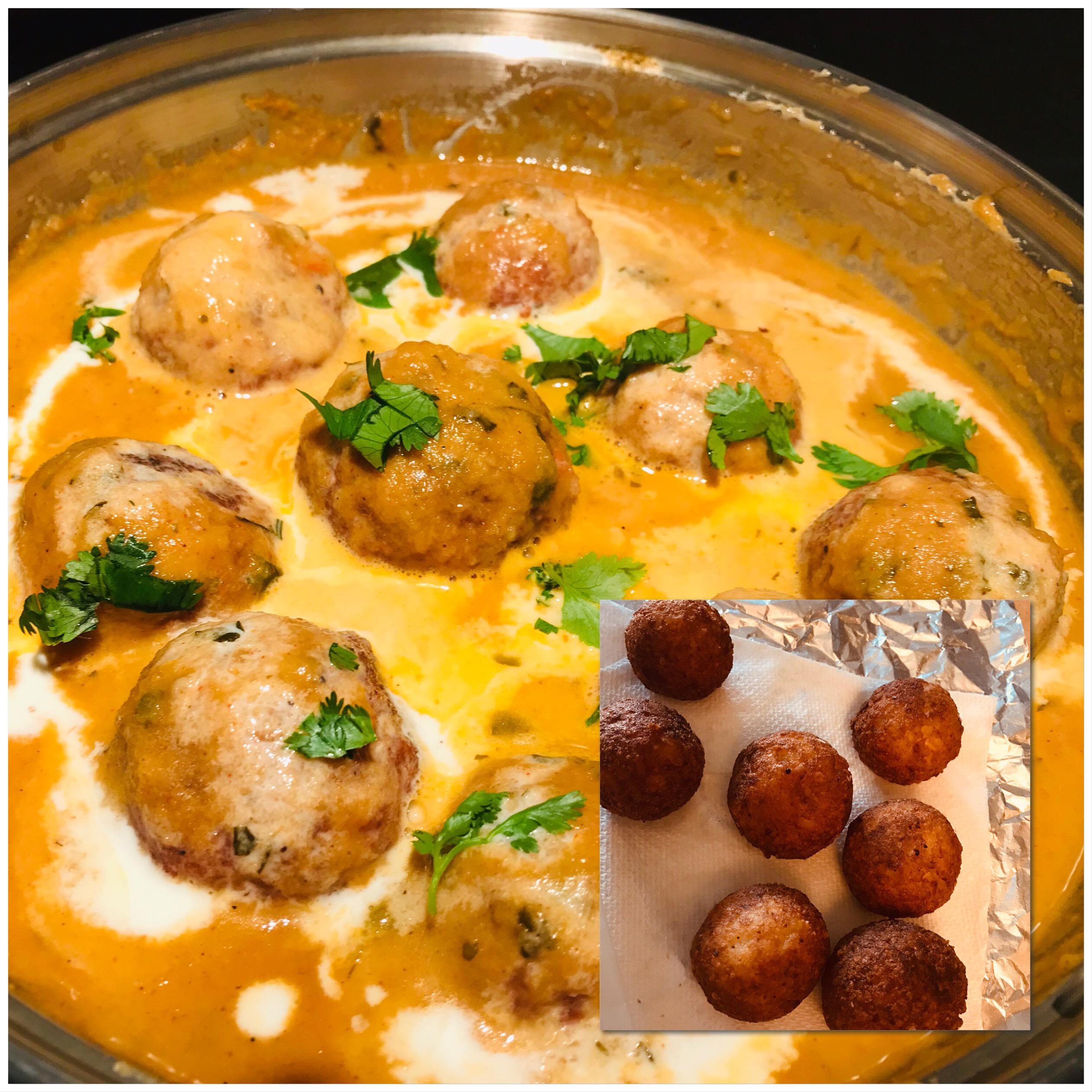 Malai kofta..soft..koftas dipped in rich creamy curry..weekend special