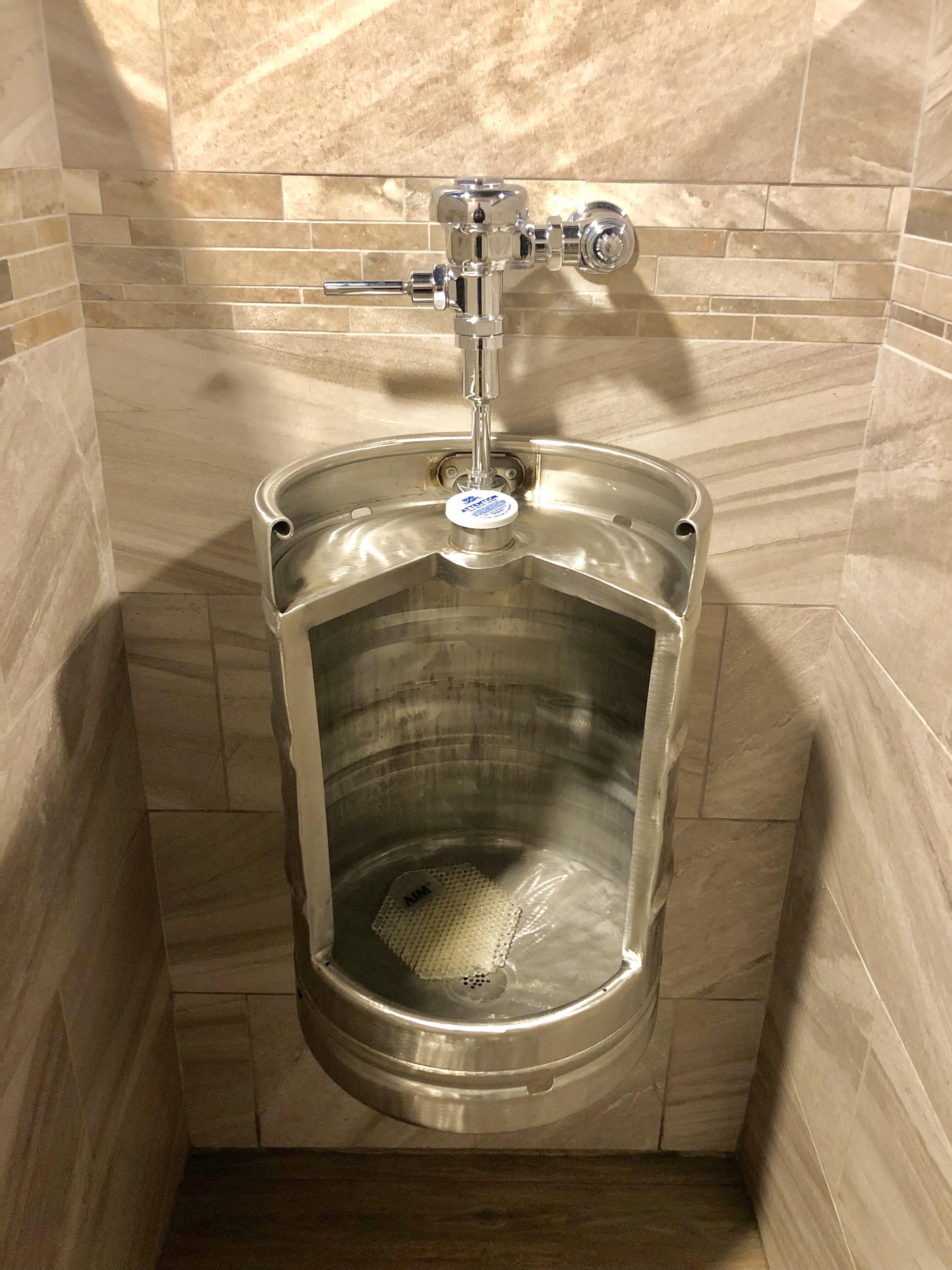 A keg turned into a urinal. r/mildlyinteresting