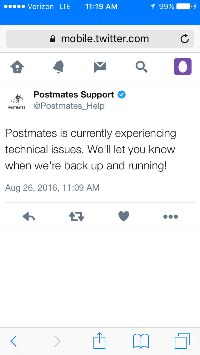 Stay home people r/postmates