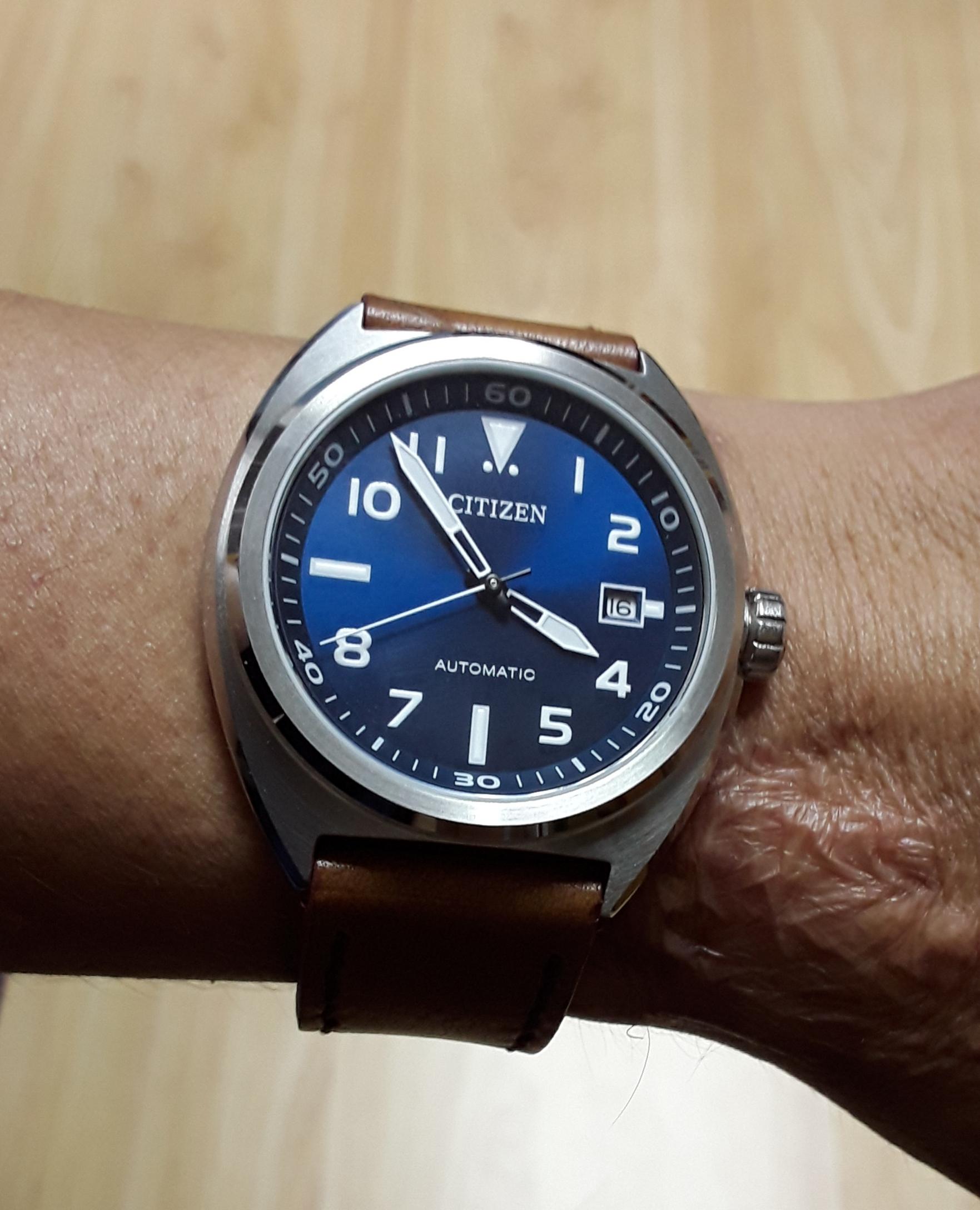 Like a wall clock on my wrist. Only Cons for me is its lume doesn't