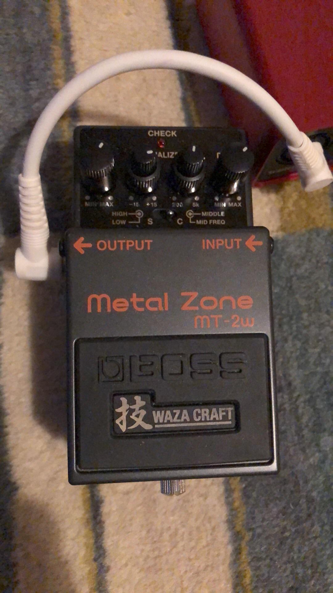 So I had the bright idea of running my metalzone straight into my