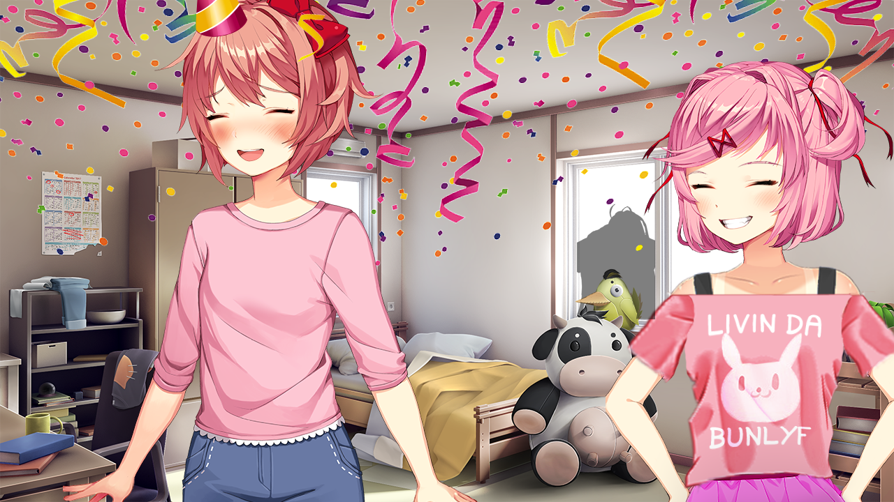 Happy birthday Sayori! [Happy Birthday mod fan edit] DDLC