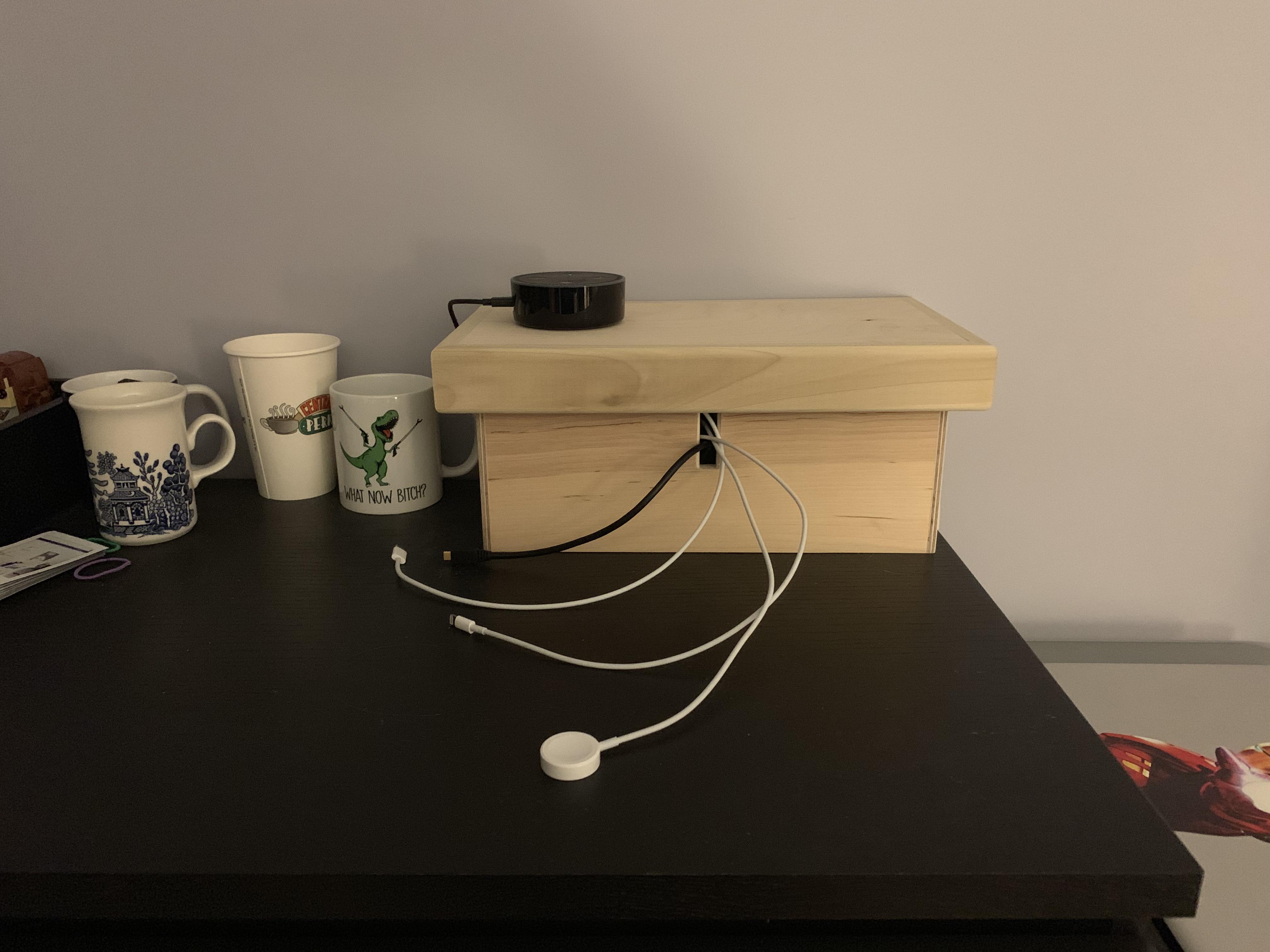 I got sick of looking at all my chargers so I made a Surge protector