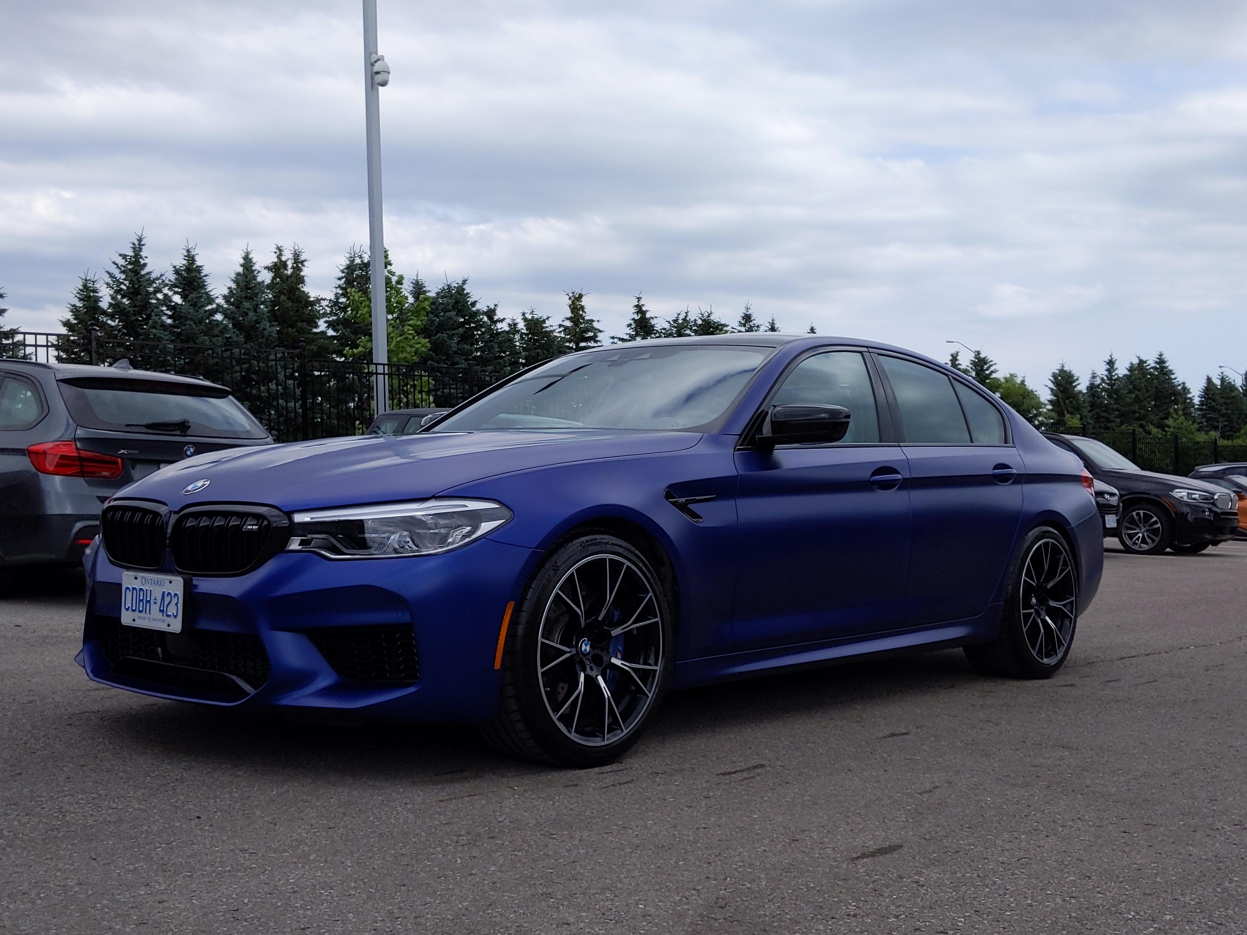 M5 Competition in Frozen Marina Bay Blue BMW