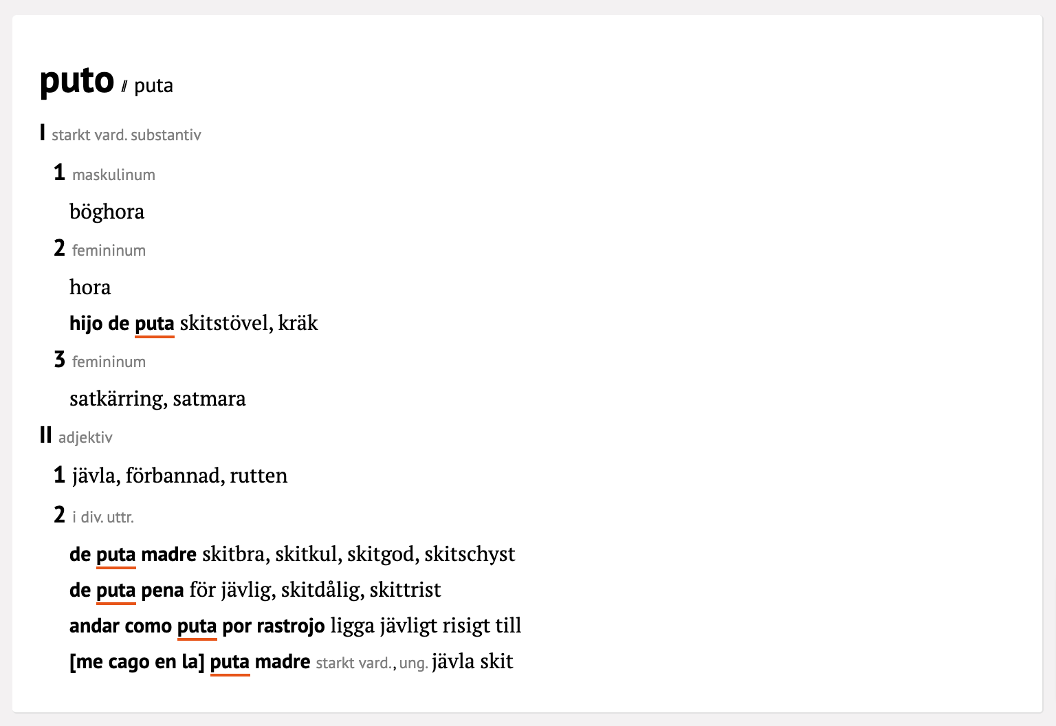 Prepositions på and i Svenska