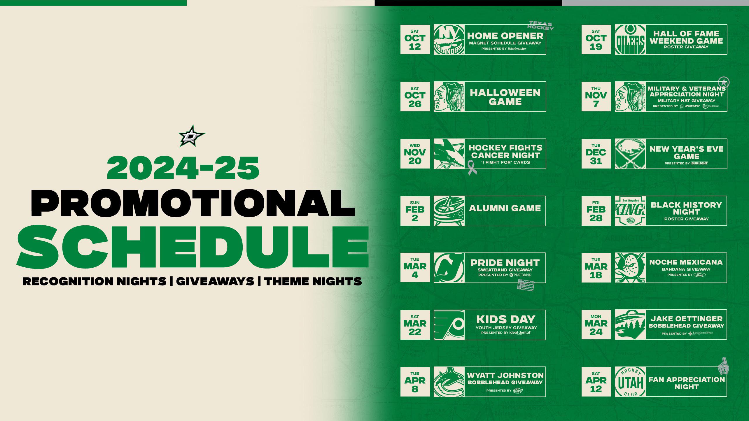 Promotional Nights For 2024/35 r/DallasStars