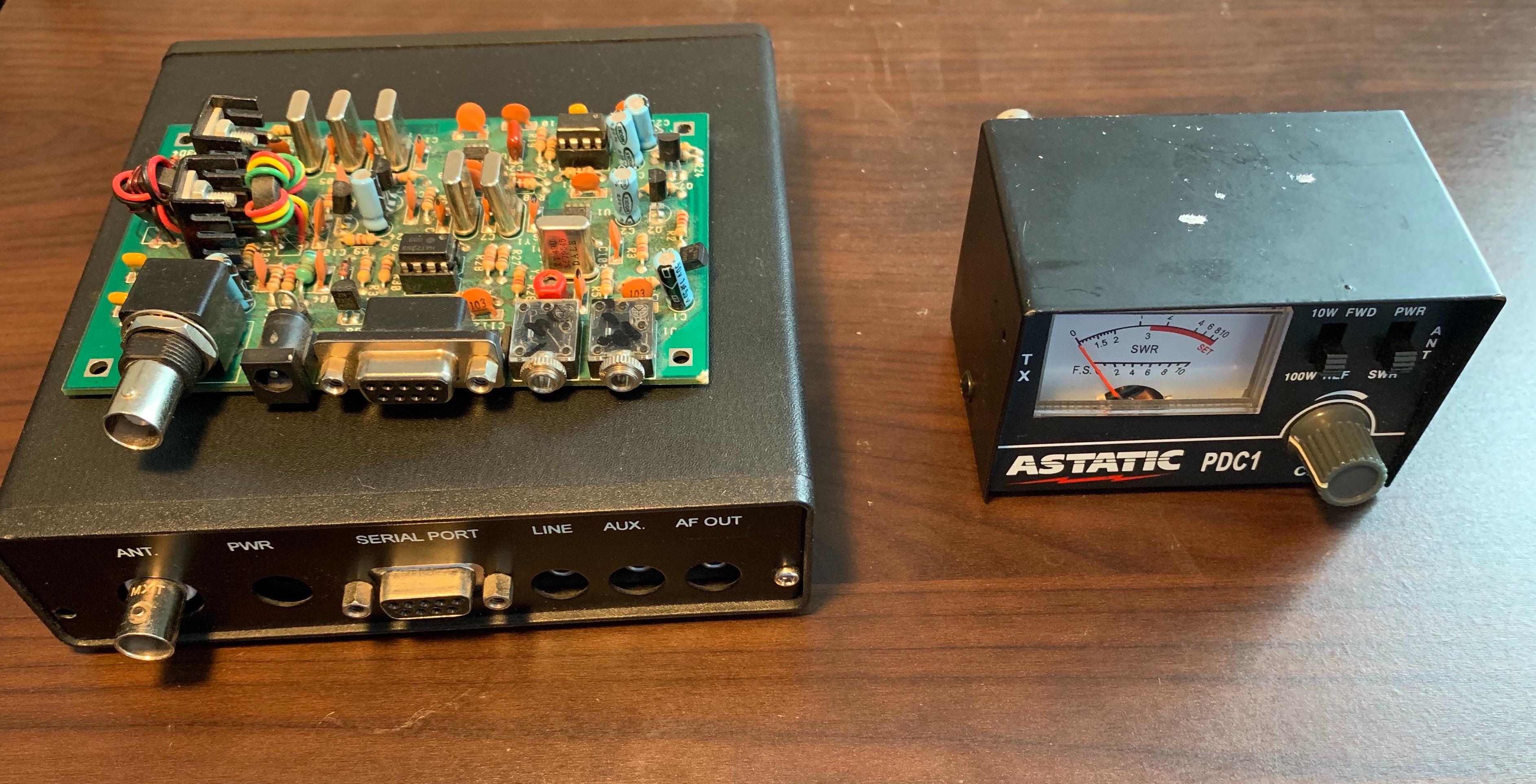 Most recent additions to my shed...PSK31 QRP Radios and SWR/Power meter