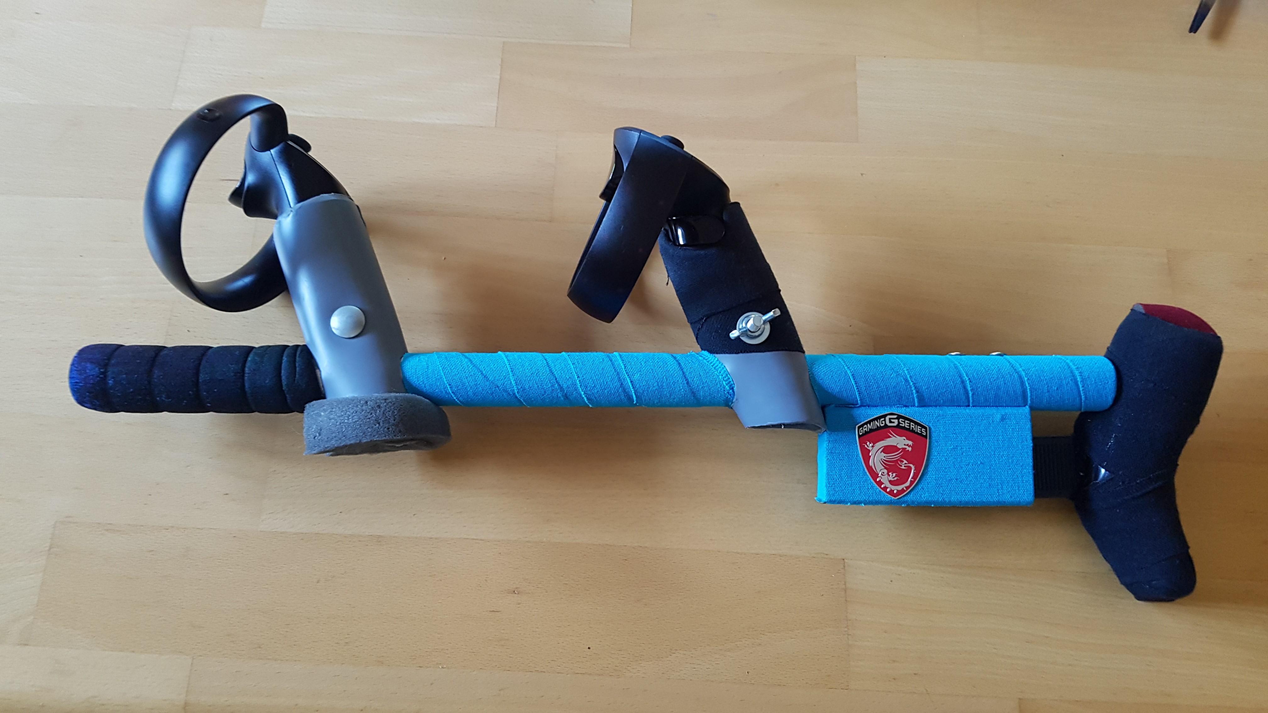 selfmade gunstock for Oculus Touch, works great with FO4, Pavlov etc