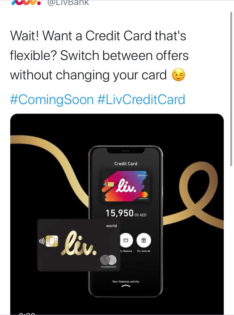Liv Credit Card coming soon . Thoughts ? dubai