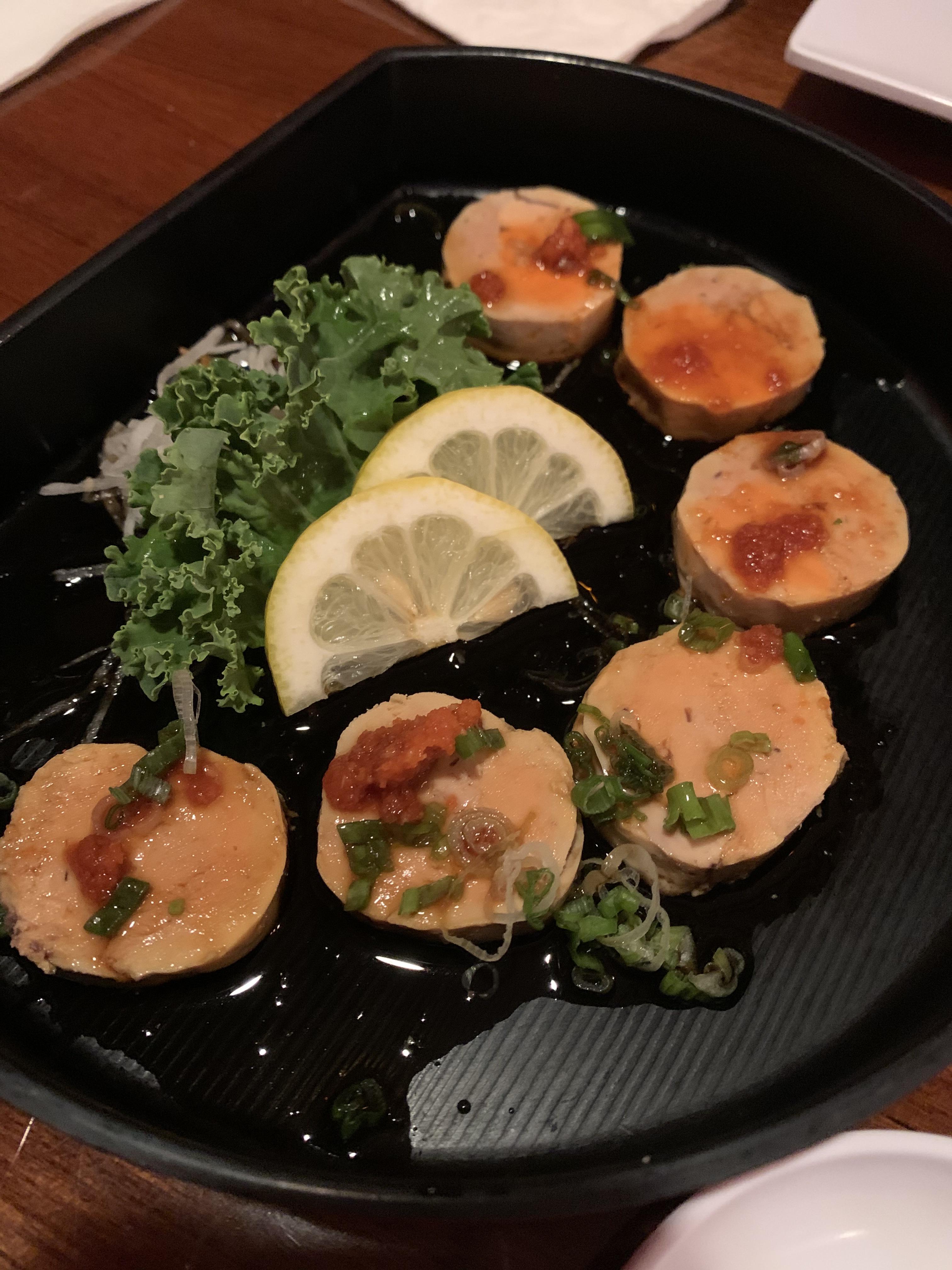 Monk fish liver from Miyako in Miami, Fl r/sushi