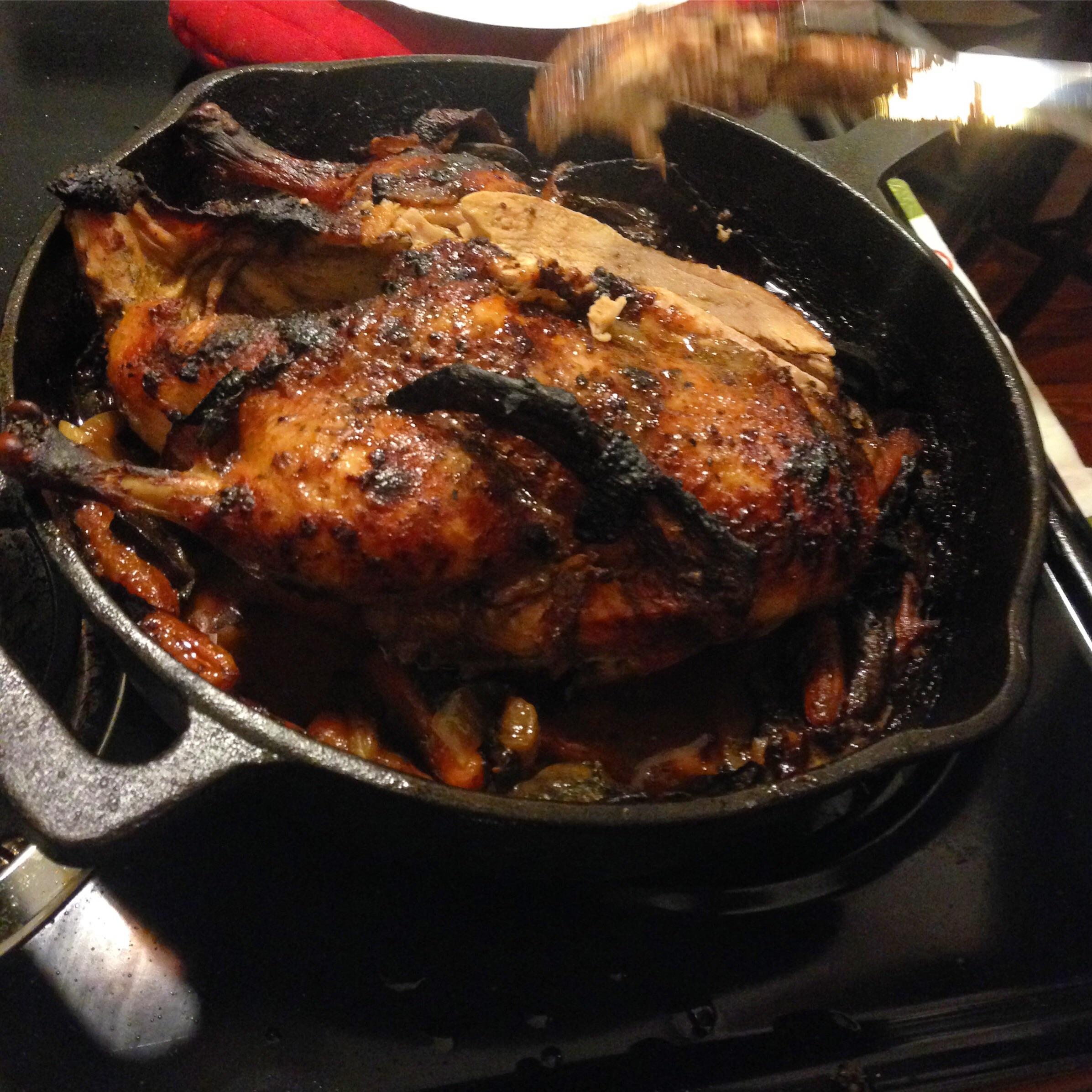 Made my first roast duck in the cast iron tonight r/castiron
