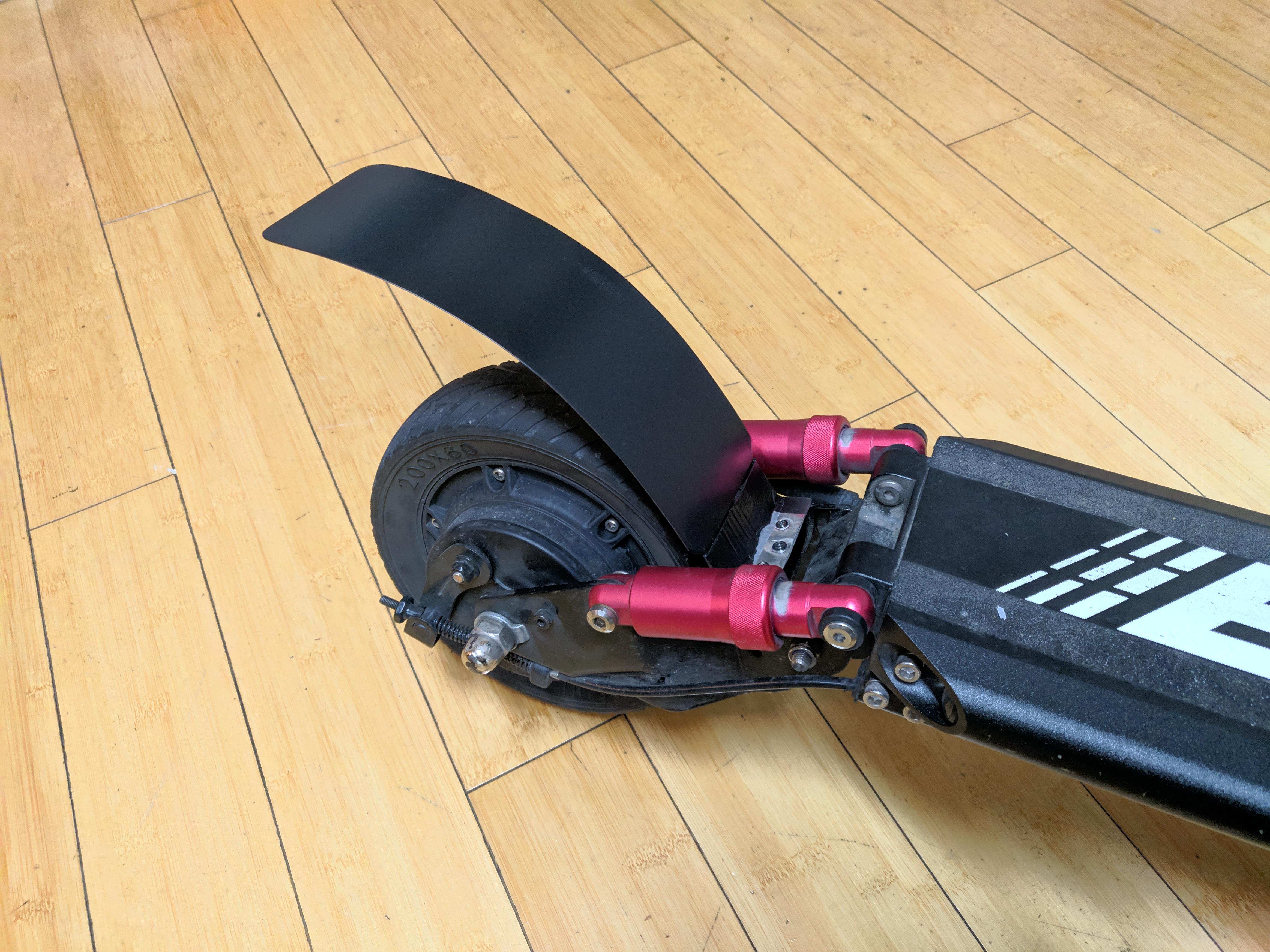 Built a scooter (Zero 8) rear fender from scratch using a sheet of