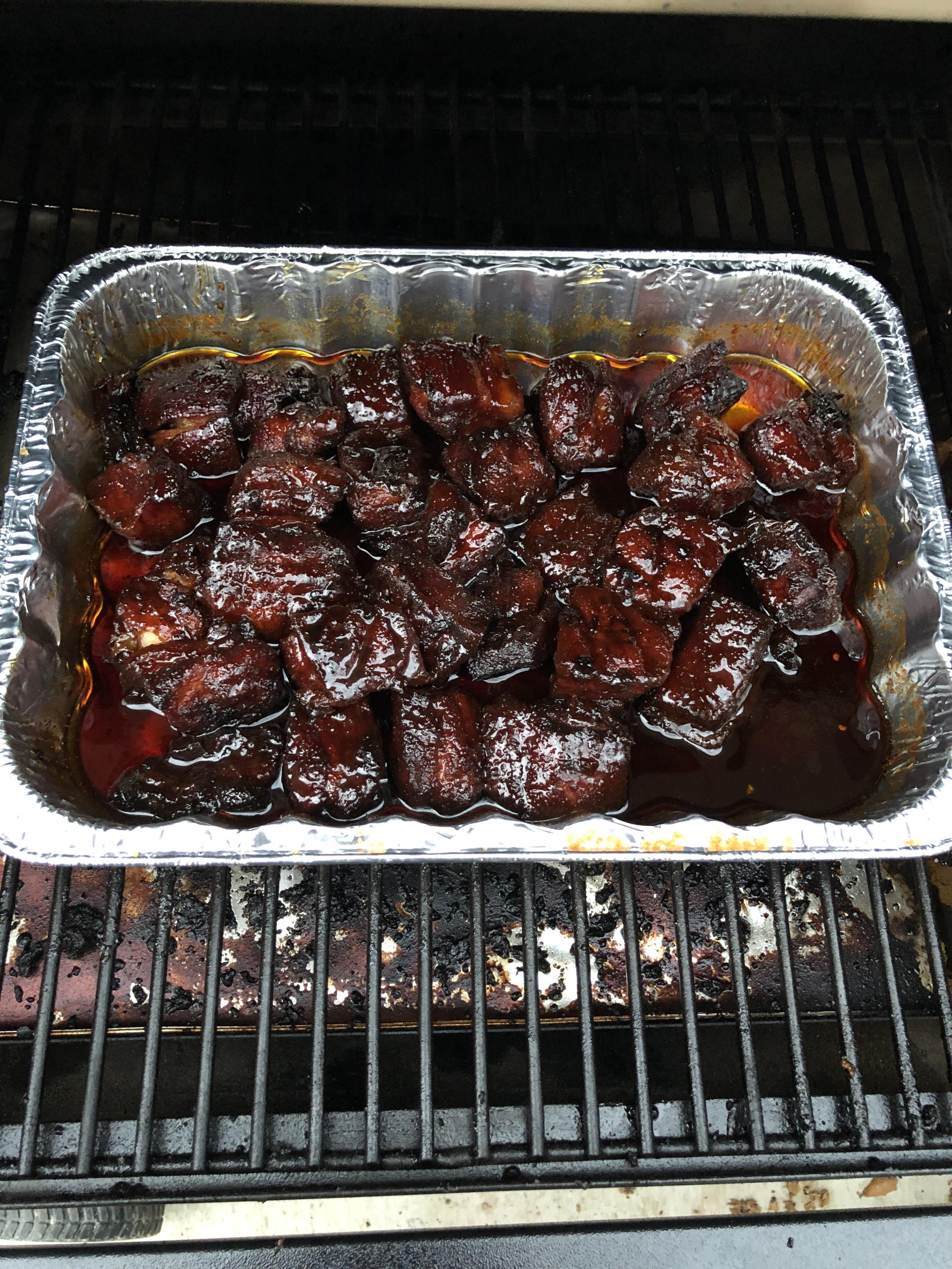 Pork belly burnt ends. r/Traeger