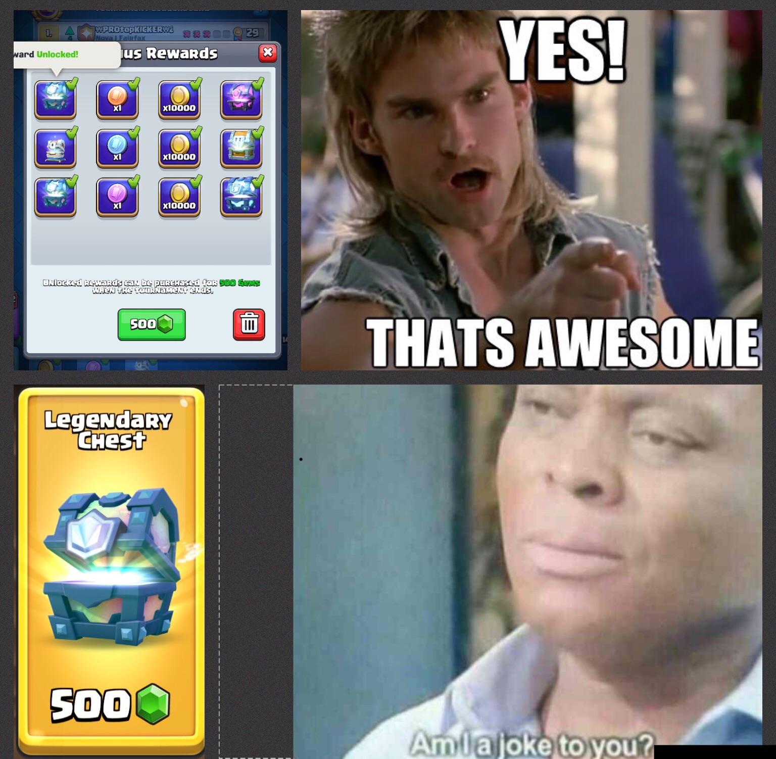 When you want to spend 500 gems r/ClashRoyale