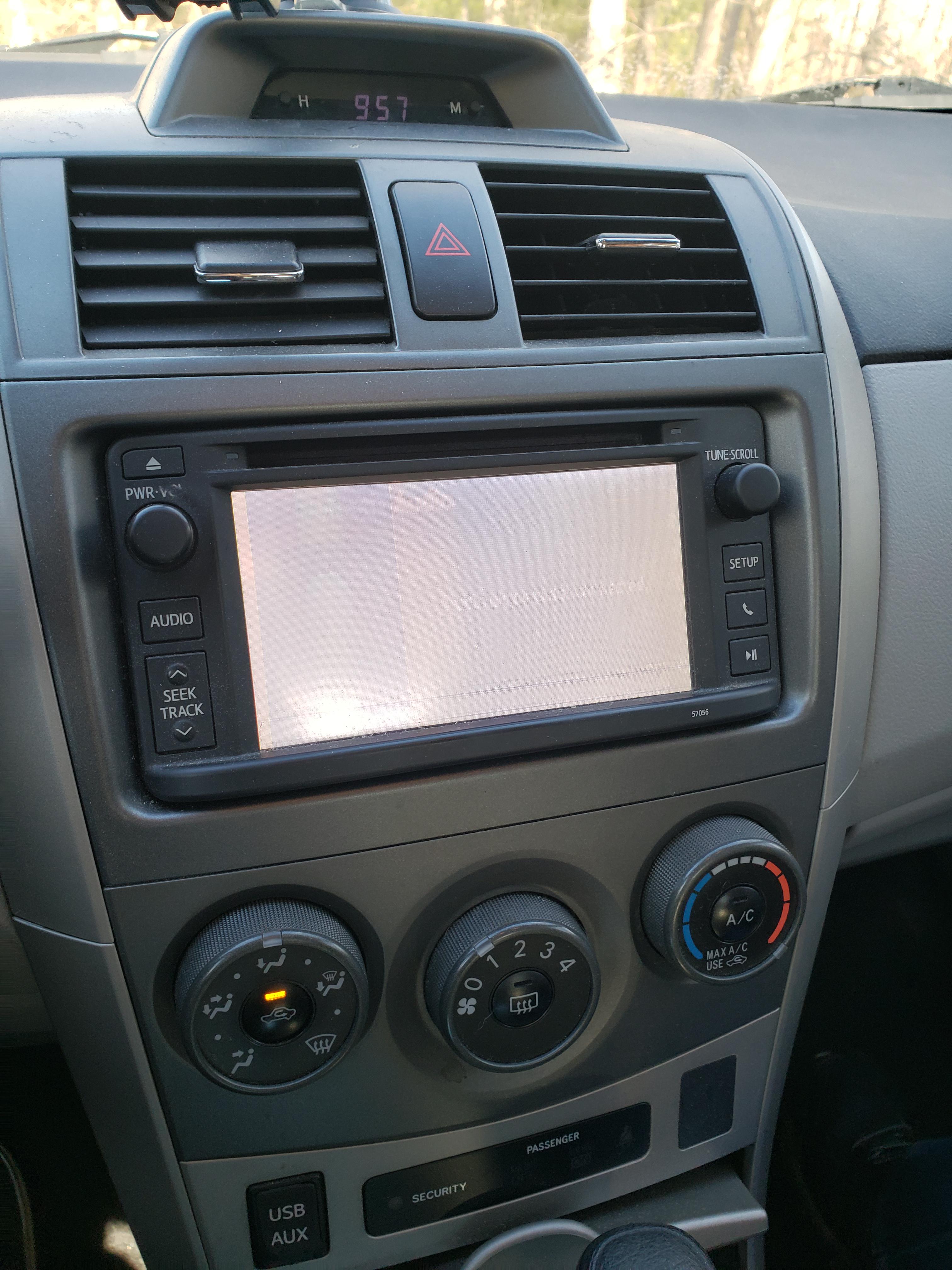 Car stereo display is getting worse. It started as inverted colors now