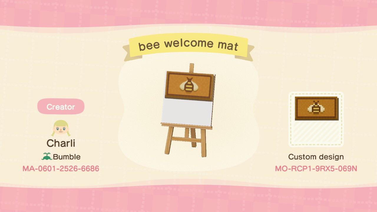a doormat for all you busy bees 🐝 r/ACNHCustomDesigns