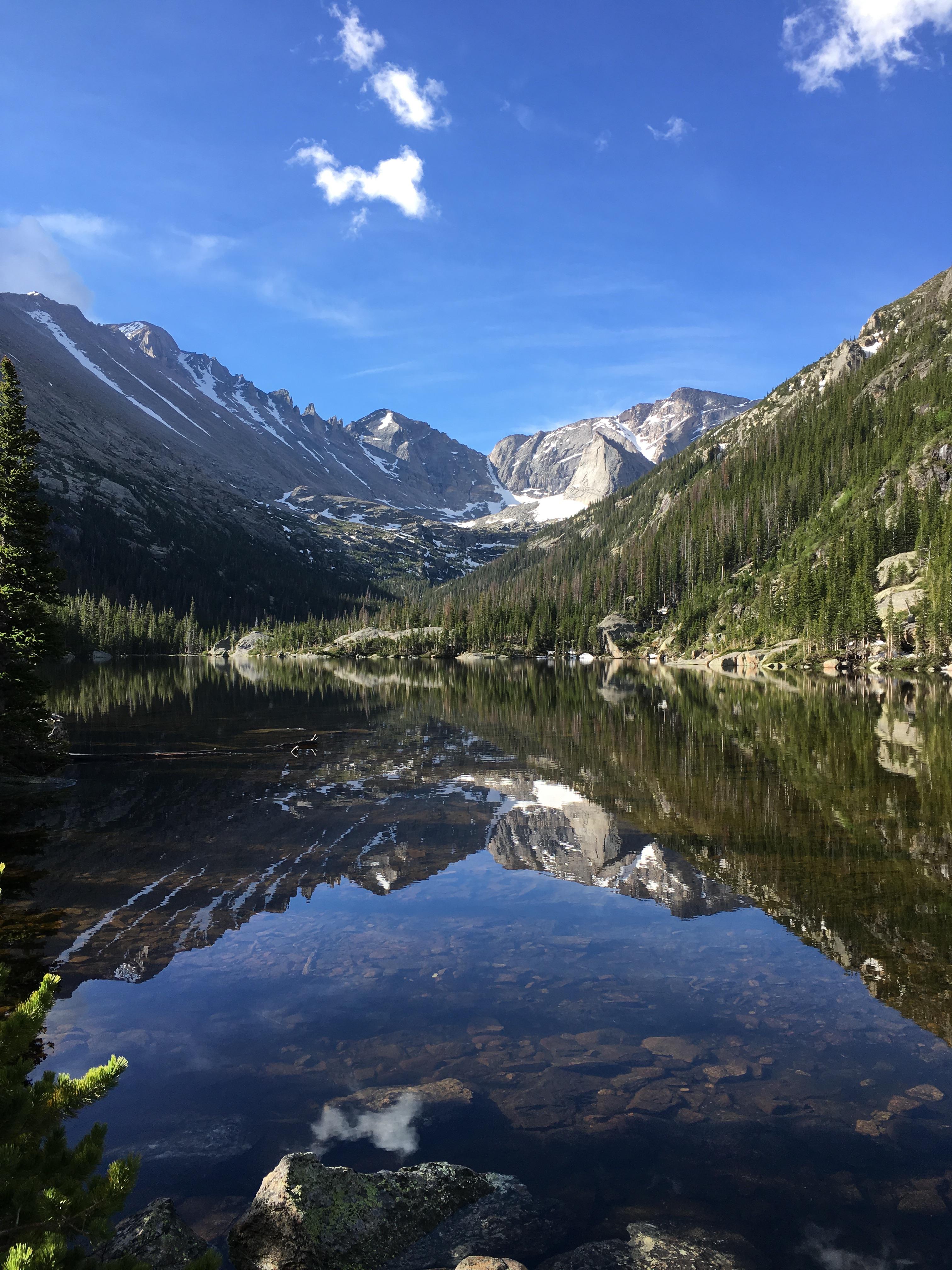 Mills Lake, Rocky Mountain National Park [OC] [3024x4032] r