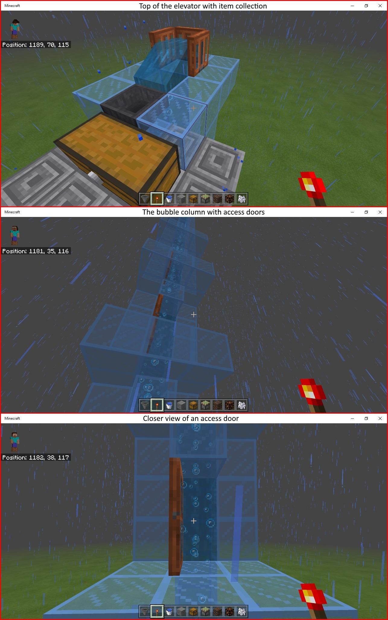 Minecraft Bedrock Edition Elevator Alison Handley