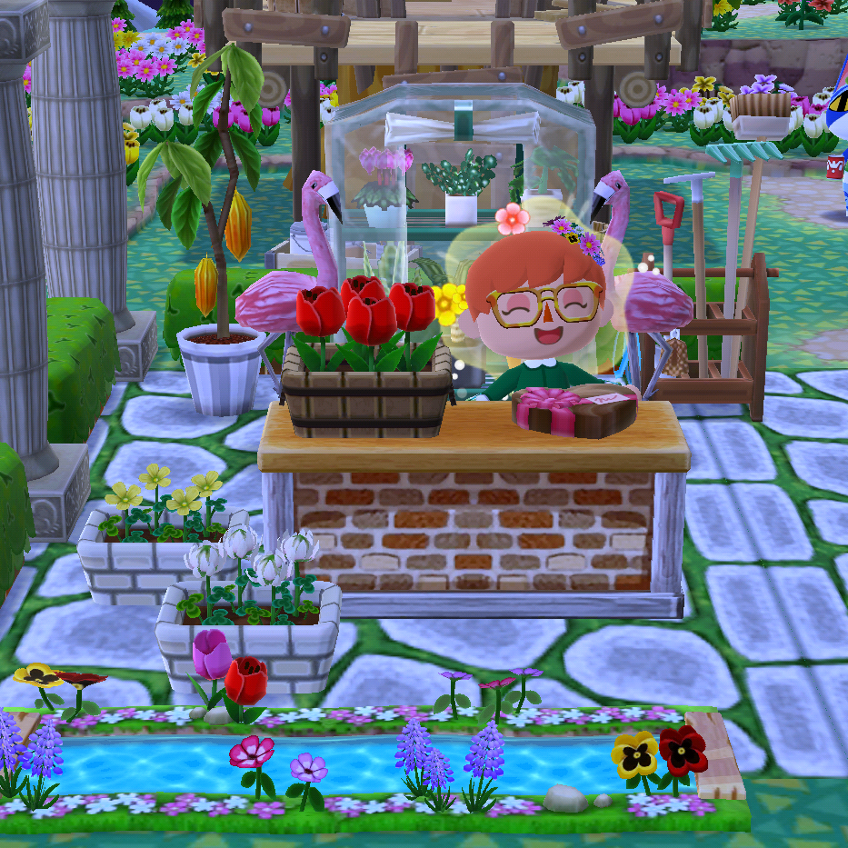 I made a little flower shop AnimalCrossing