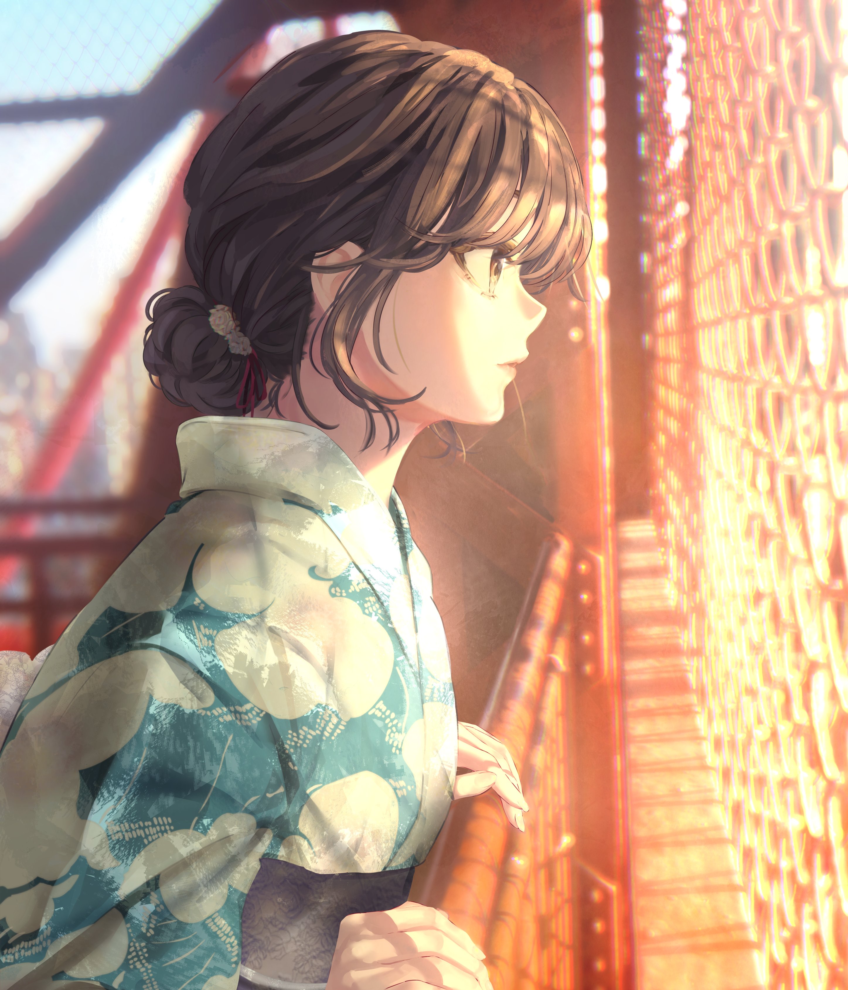 Yukino in the sunset (By ponkan_8) OreGairuSNAFU