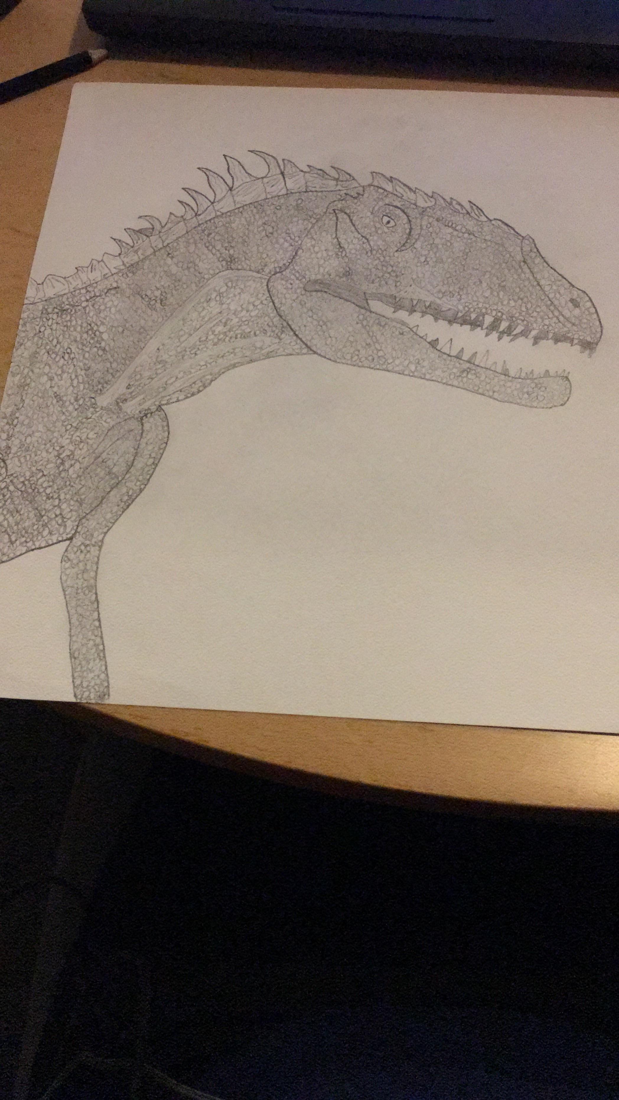 My best piece of Dinoart so far. The JWD Giga r/Dinosaurs