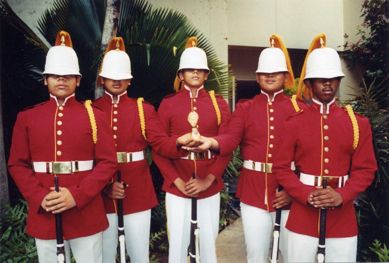 The Royal Guard of the Hawaii National Guard, a ceremonial unit made up