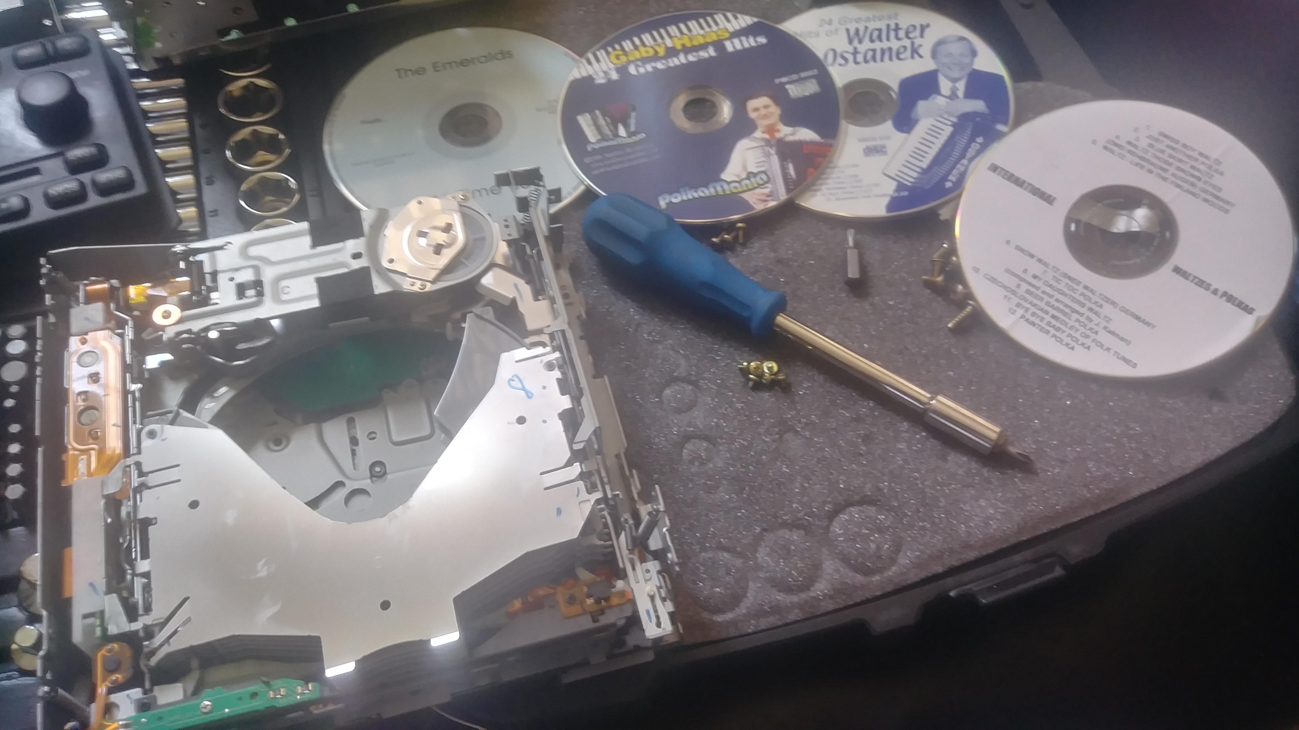 Bought a new truck a few months back. Noticed a CD was stuck in thr