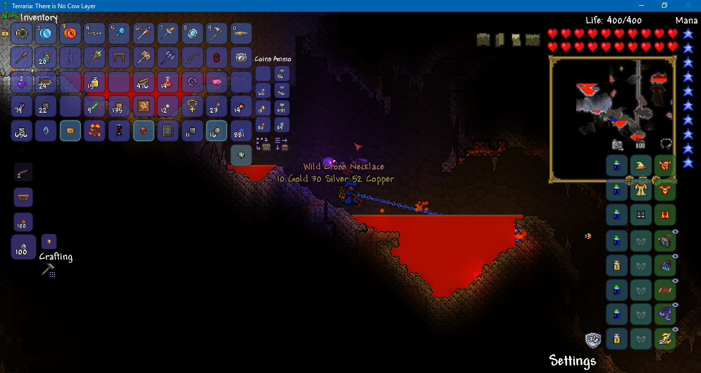 I have grapple set to E and my inventory set to R... r/Terraria