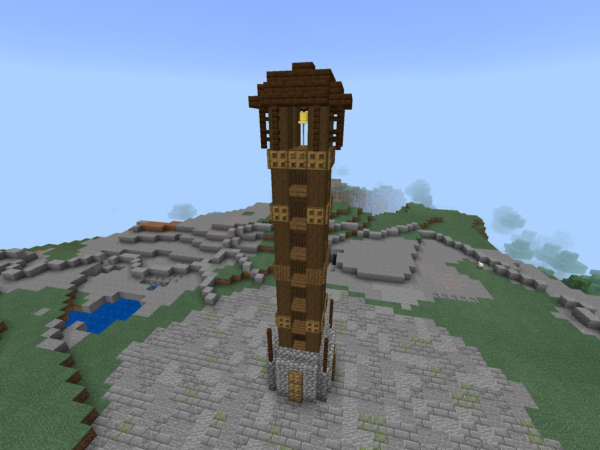 I am struggling on this bell tower, I can’t fix the roof and the tower