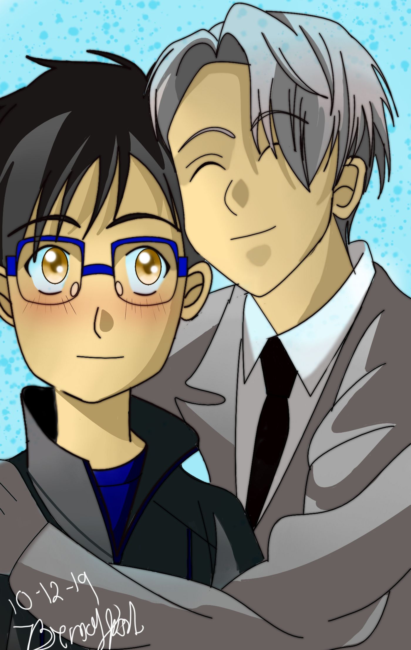 Yuri and Victor (fanart) yurioniceseason2