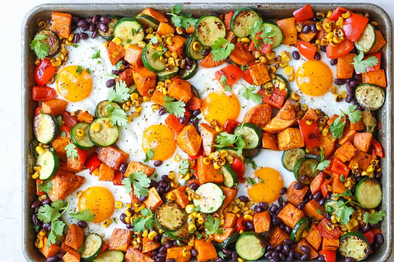 Sheet Pan Sweet Potatoes and Black Bean Hash r/recipes