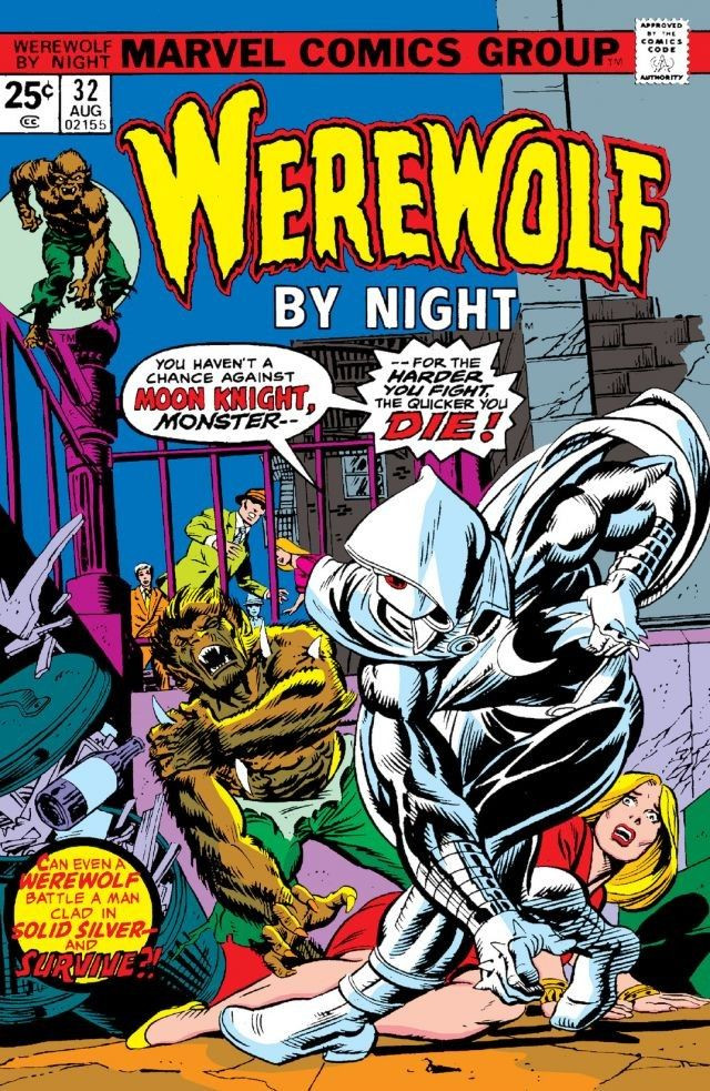 Moon Knight’s First Appearance (Werewolf by Night 32 Aug 1975) r