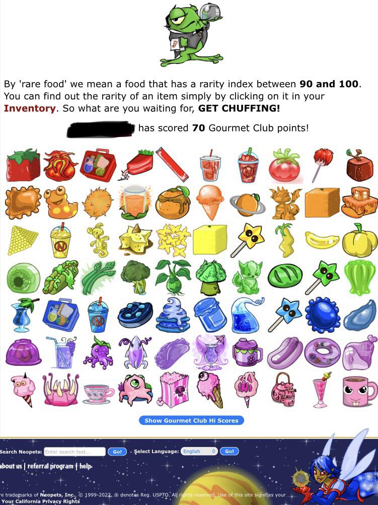 Descubrir 88+ imagen gourmet club neopets Abzlocal.mx