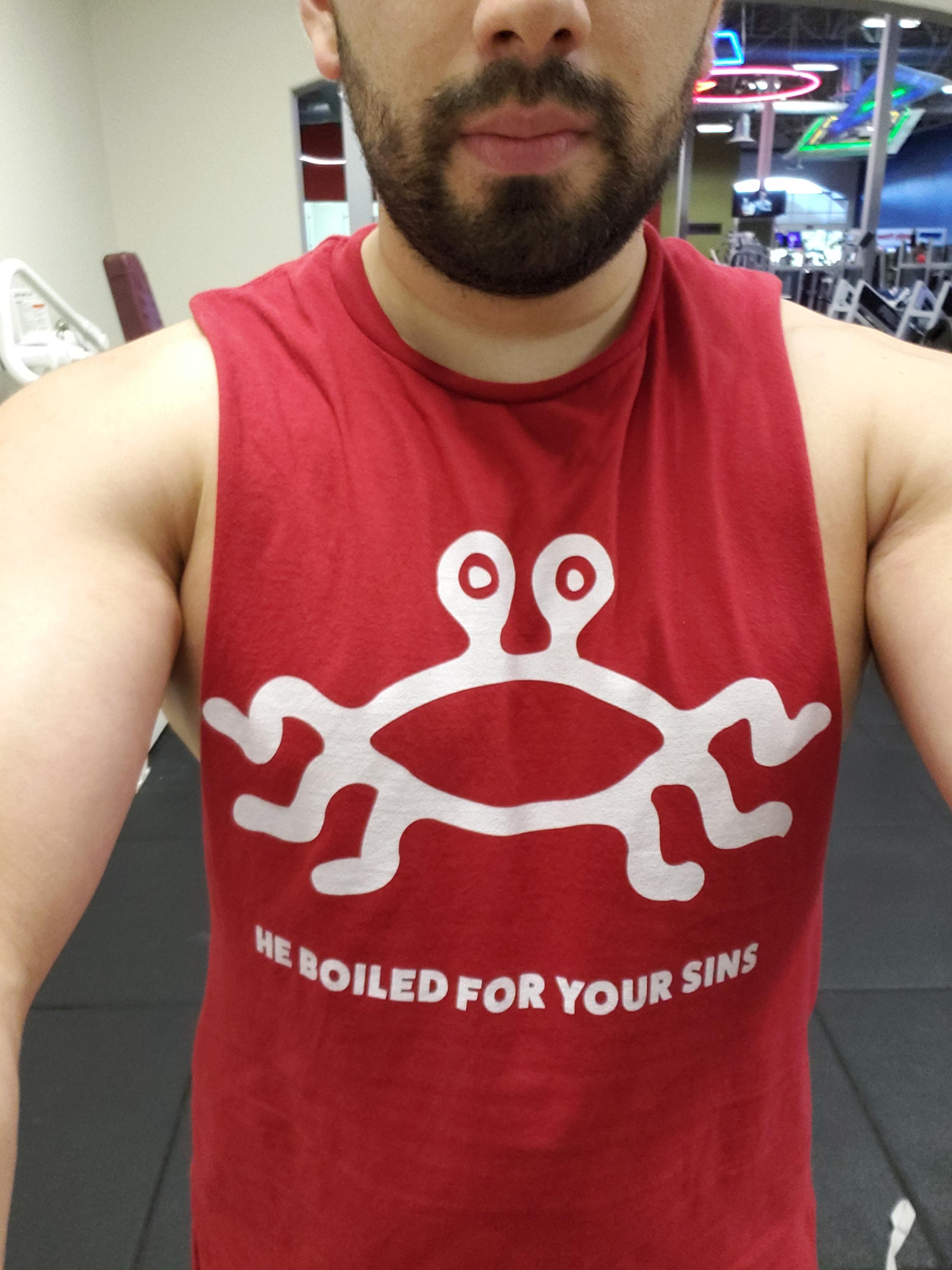 New gym shirt, I live in a conservative county in Nor*Cal. r/fsm