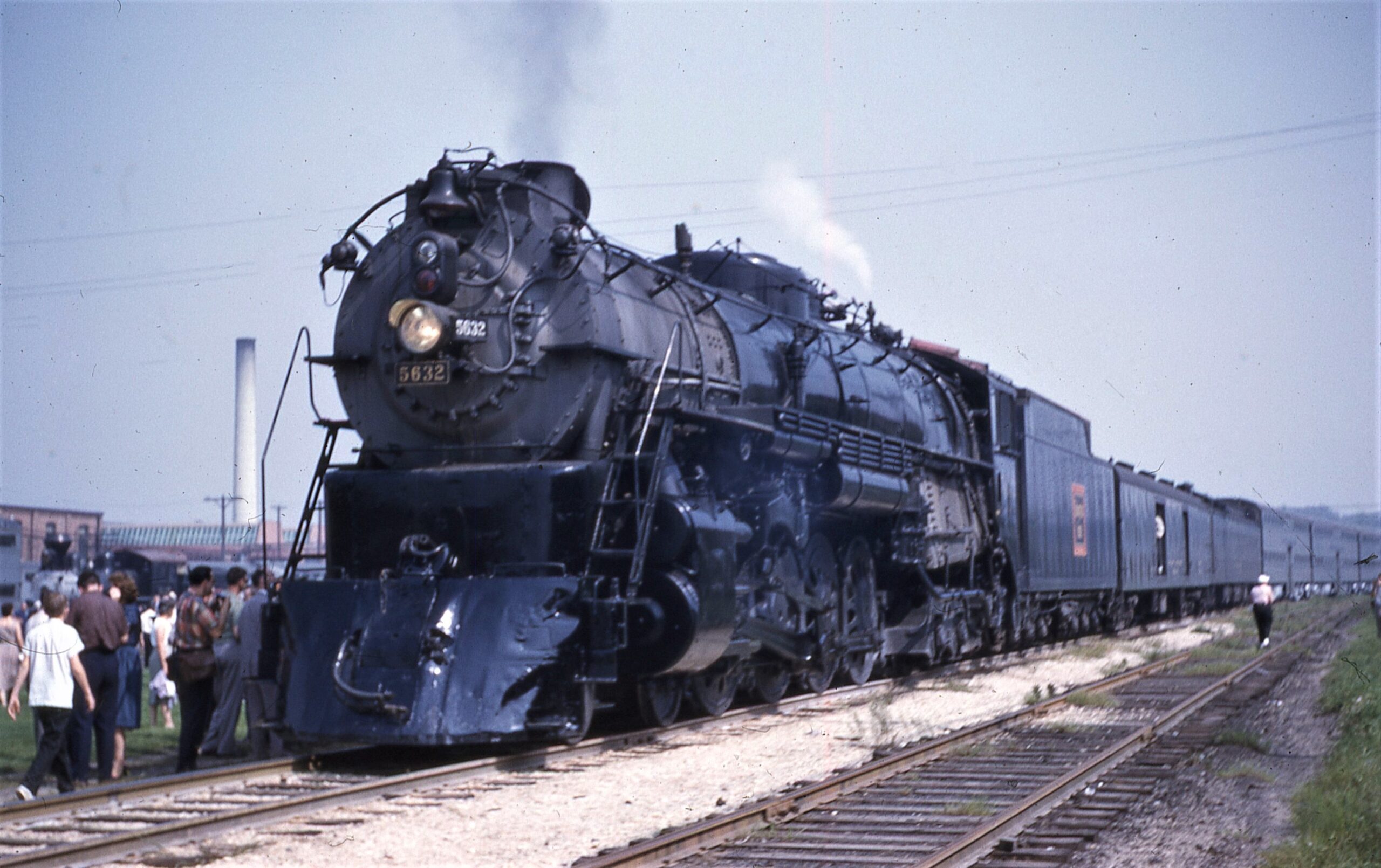 Chicago, Burlington and Quincy 5632 Passenger Excursion stopped at