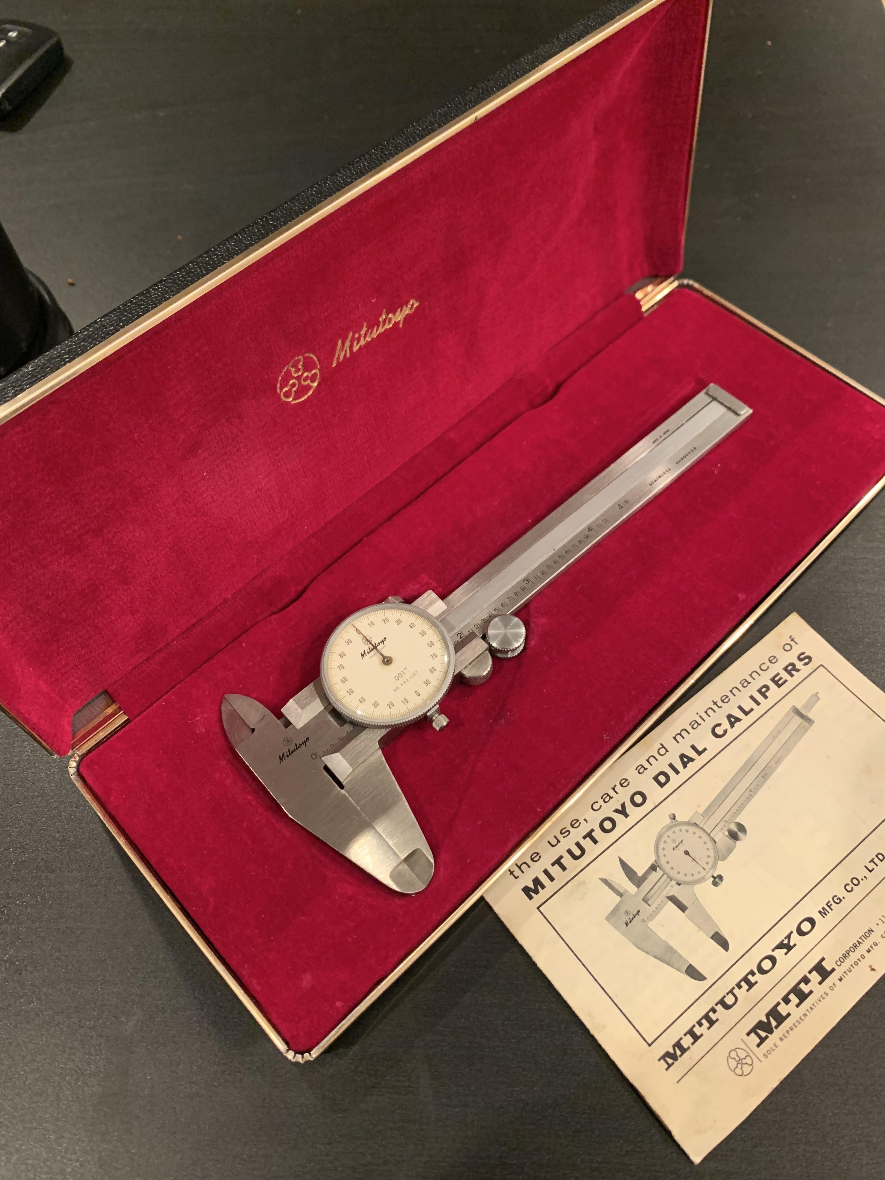 NTD. Vintage Mitutoyo 4” dial calipers. r/Tools