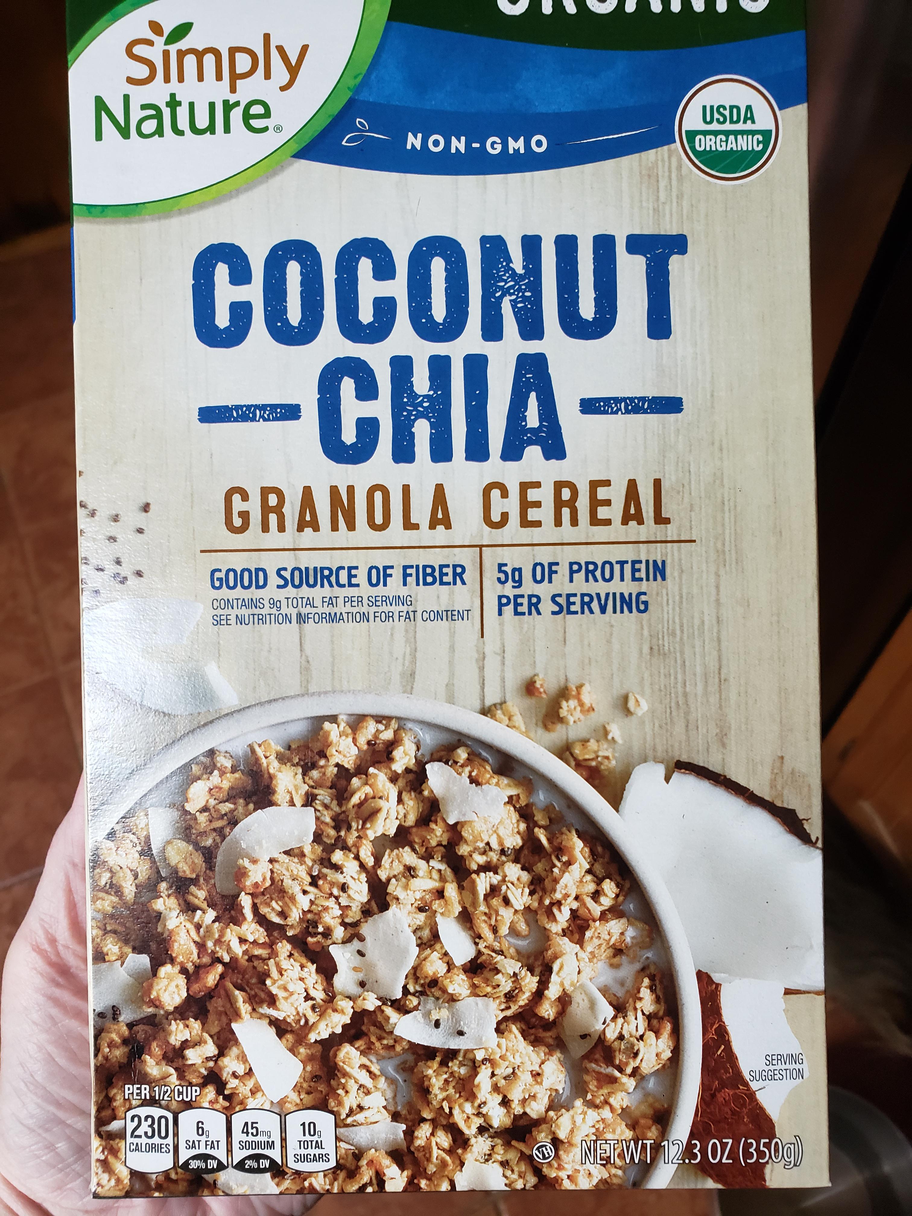 The sweetness of this coconut chia cereal cuts through the tartness of