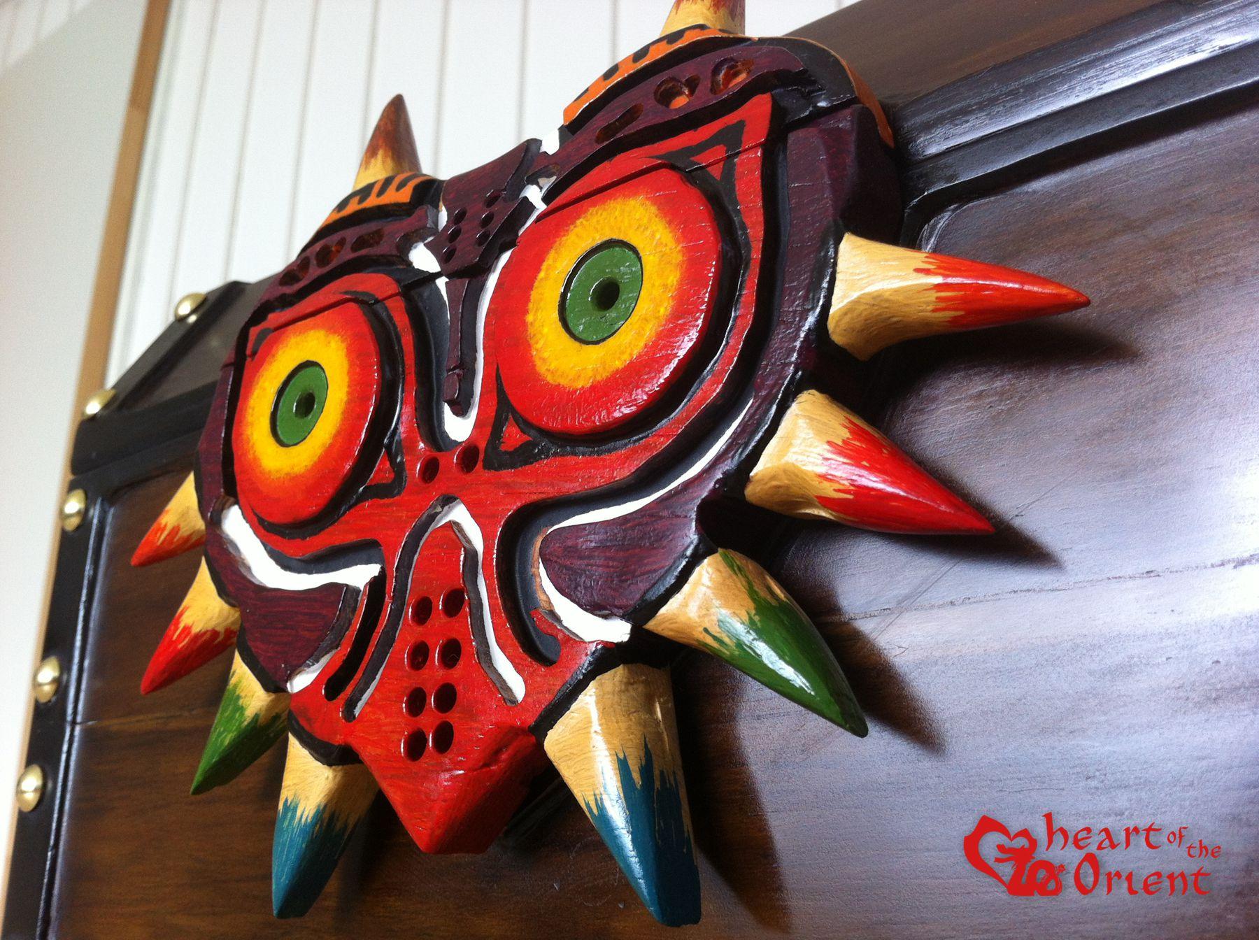 Zelda Majora's Mask Treasure Chest wood carved project Made in Italy