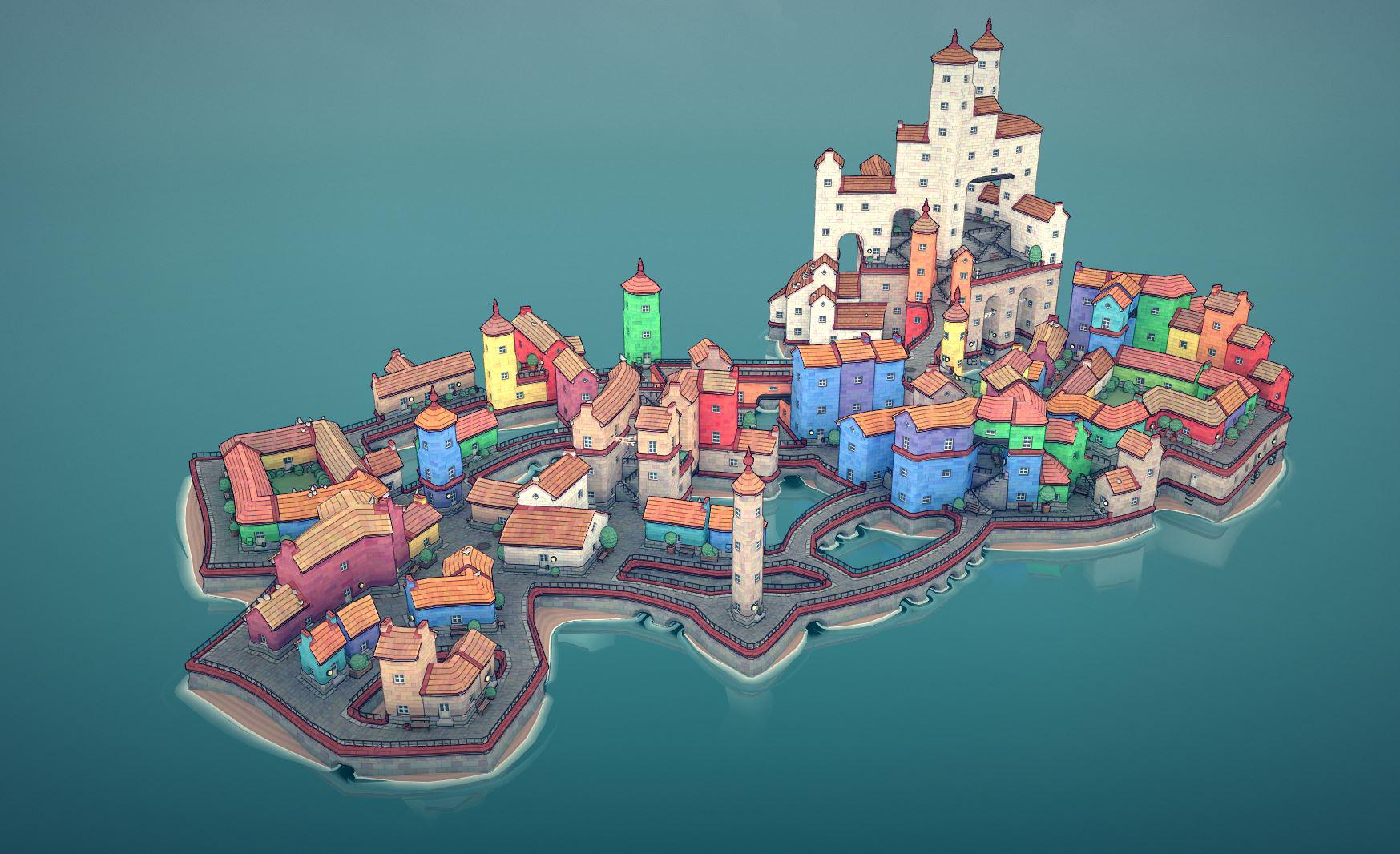 My first little project in Townscaper. I'm excited to experiment more