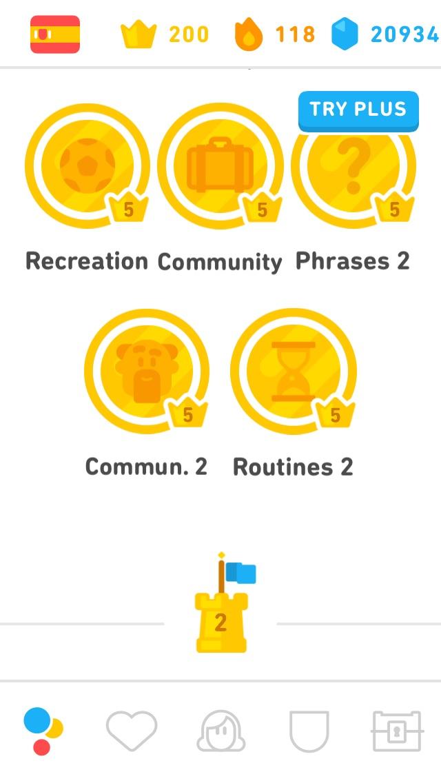 200 Crowns and Gold all the way through the first 2 sections. r/duolingo