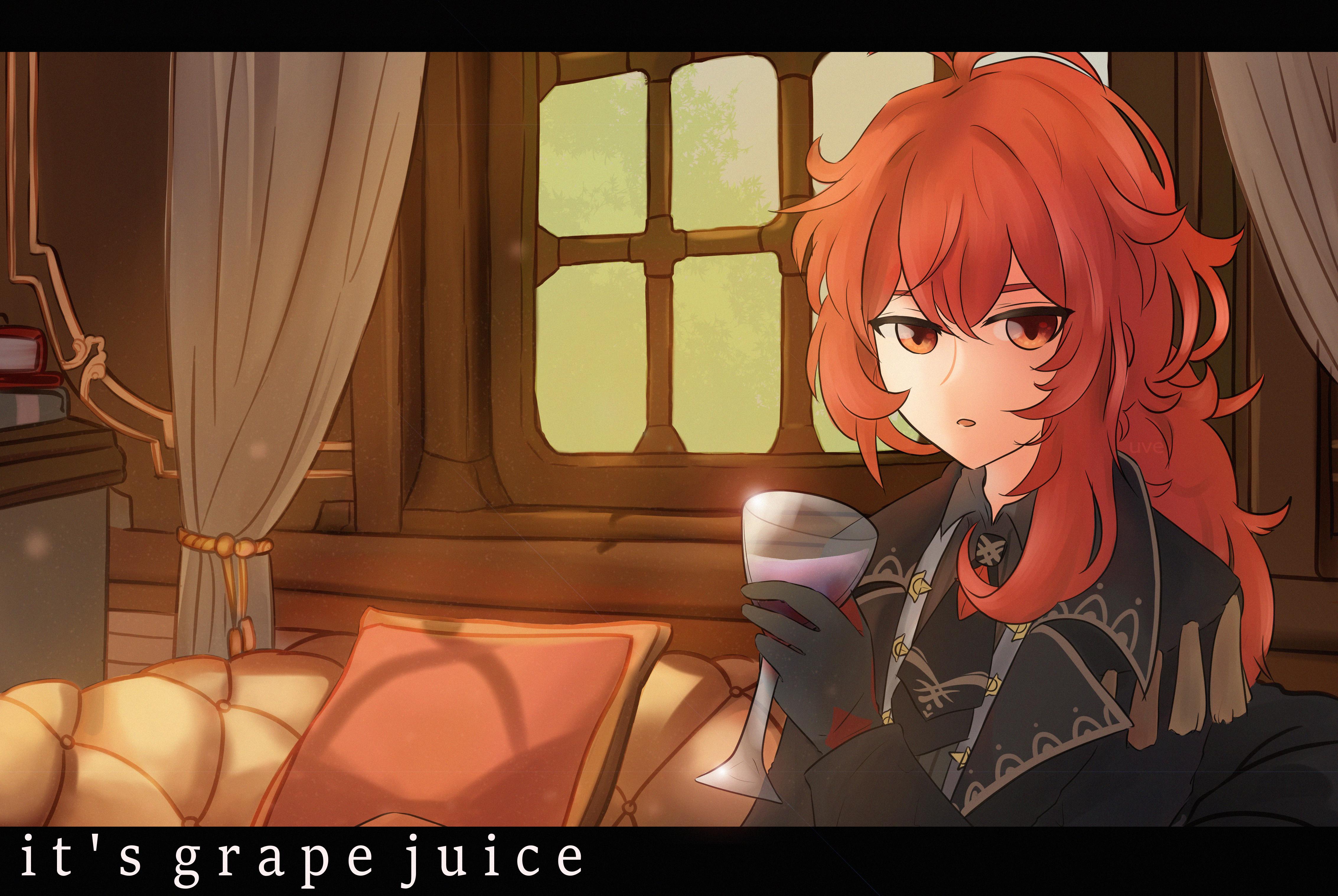 [Diluc] It's just grape juice r/Genshin_Impact