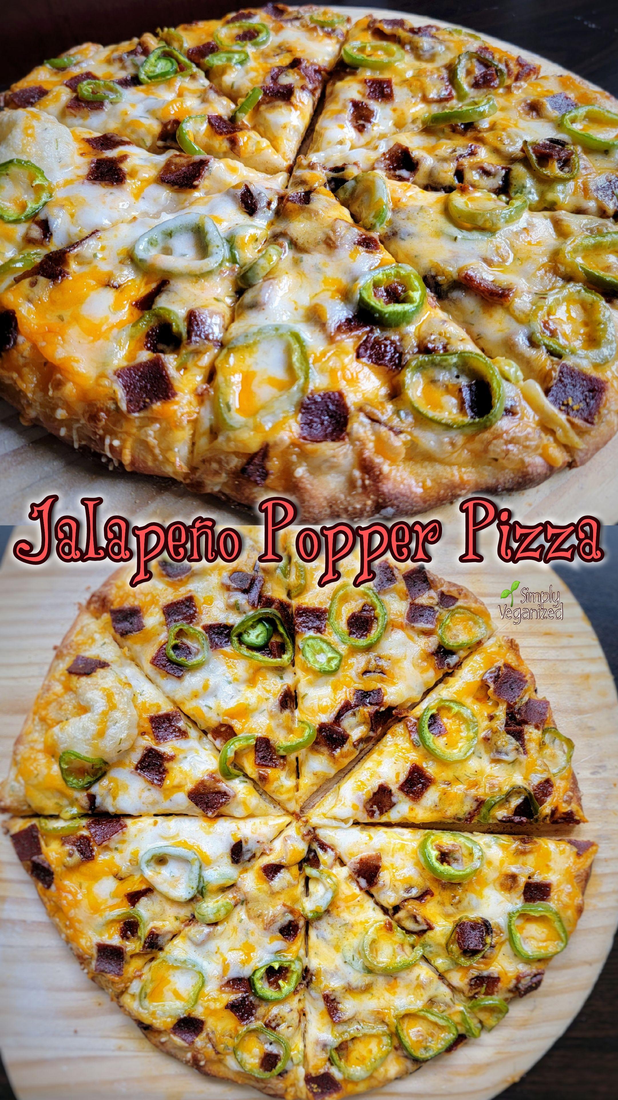 JALAPEÑO POPPER PIZZA r/veganrecipes