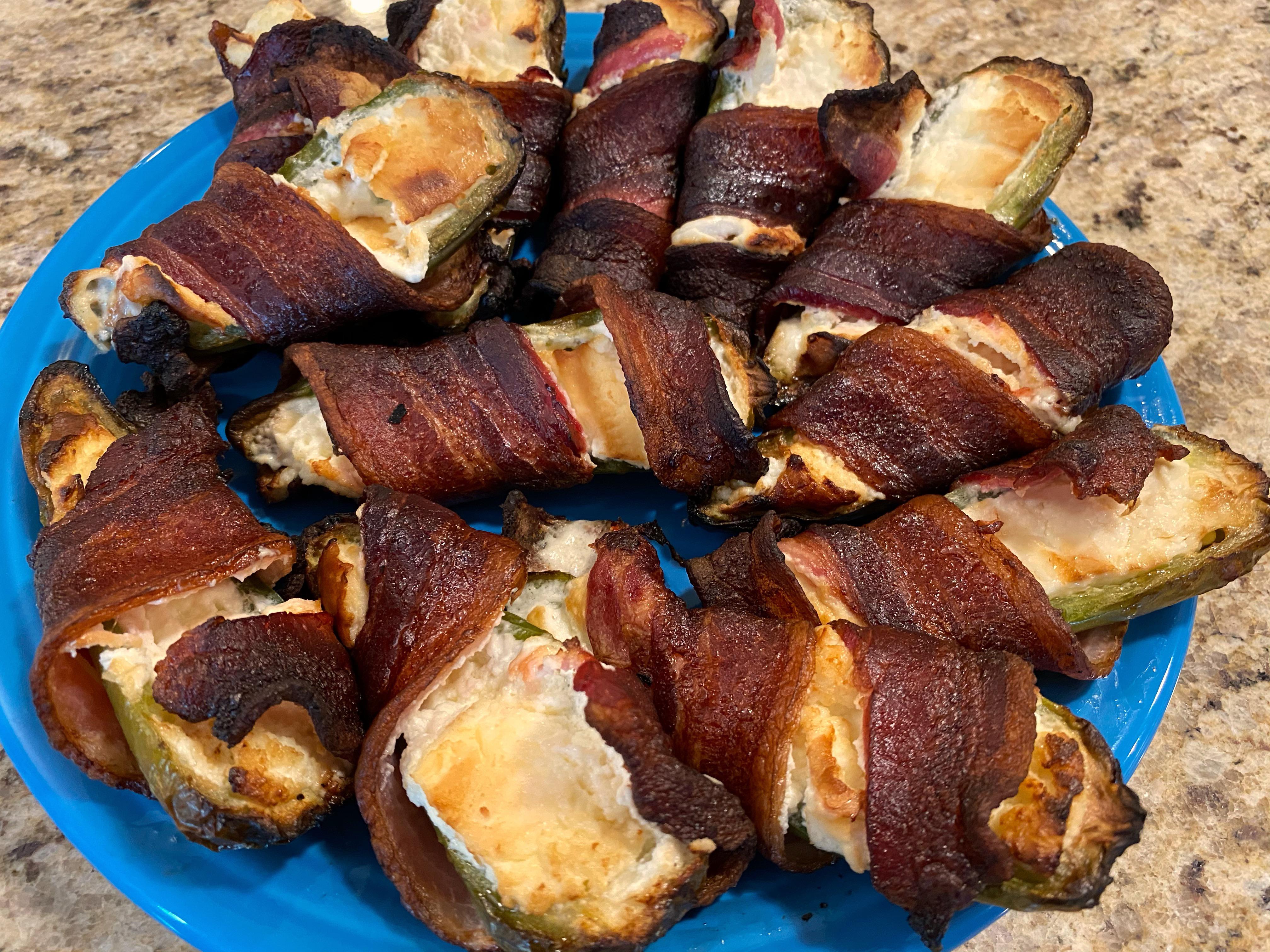 Jalapeño Poppers off my er Performer r/grilling